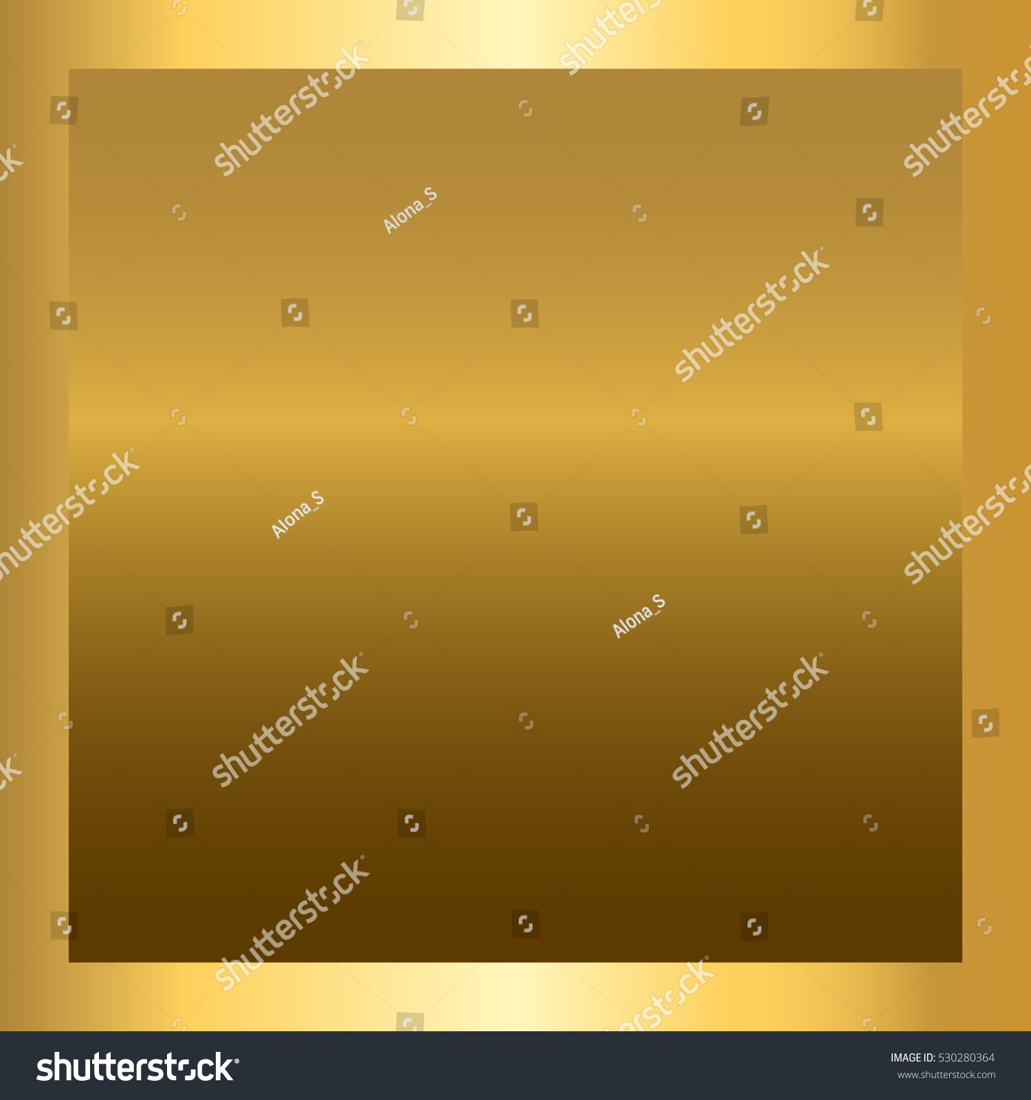 Gold Texture Square Golden Frame Gradient Stock Illustration 530280364 ...