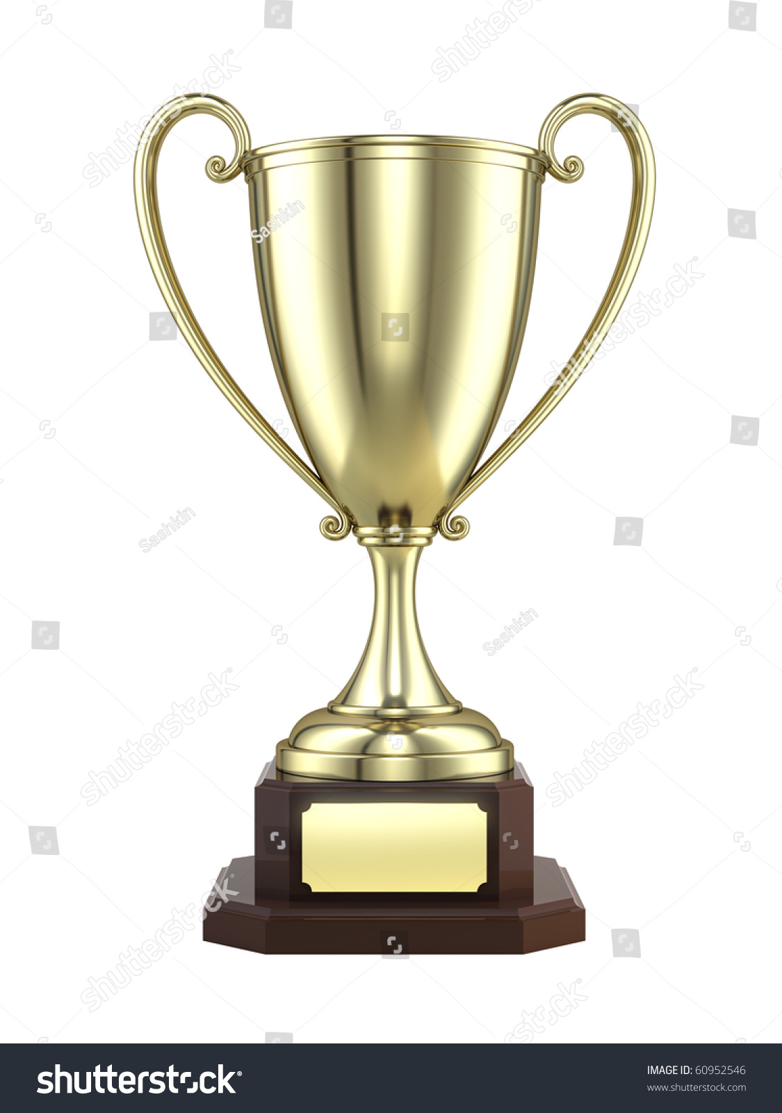 Gold Trophy Cup Stock Illustration 60952546