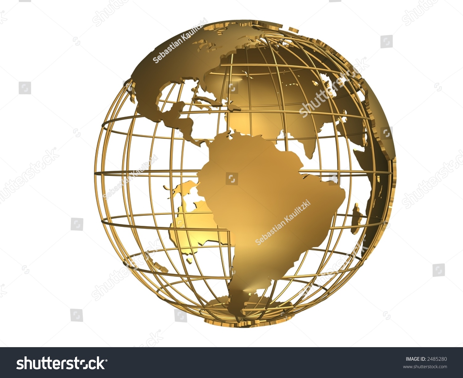 Golden Earth Stock Photo 2485280 : Shutterstock