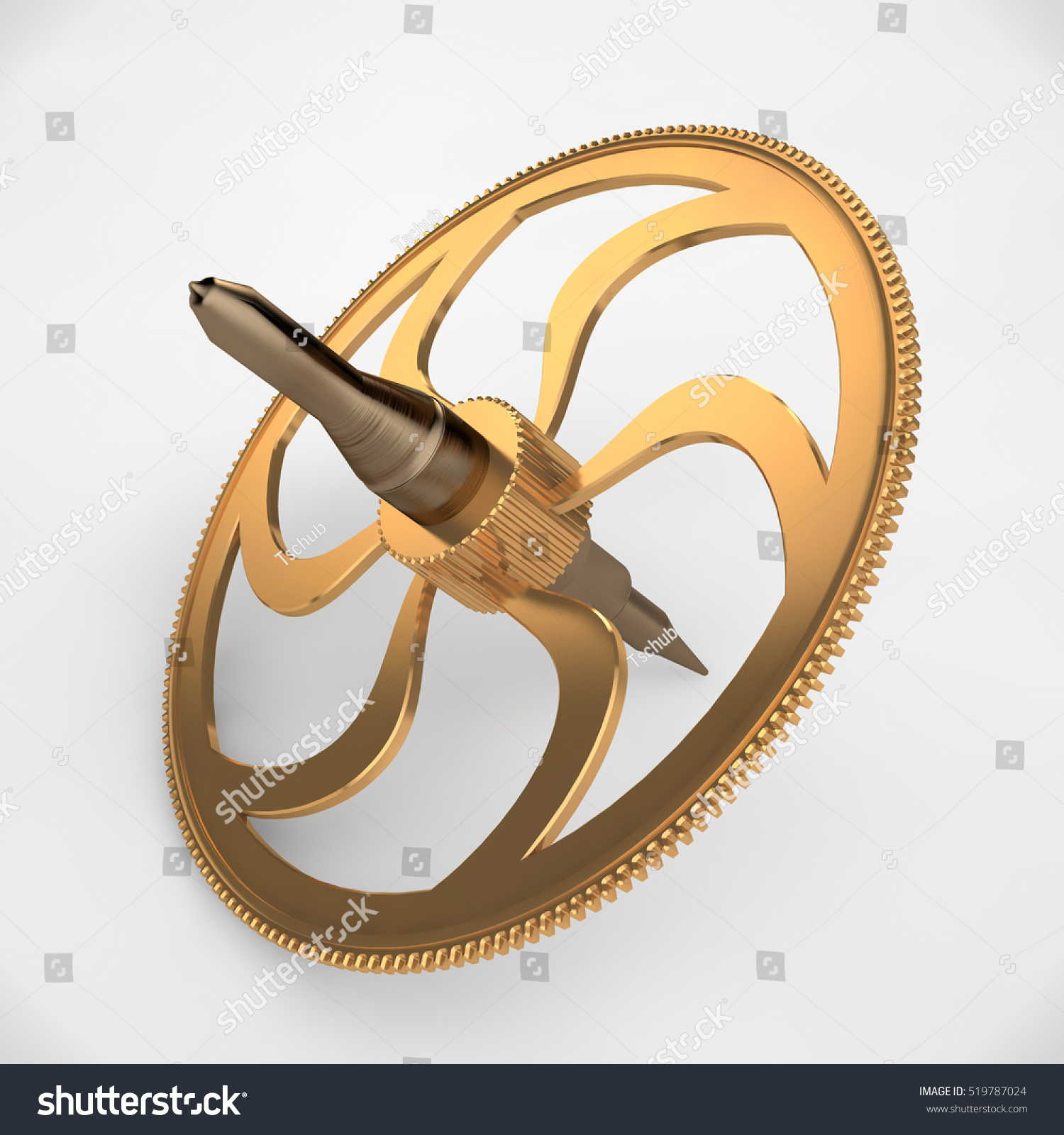 Golden Gear Staying Gyroscope Image On Stock Illustration 519787024 Shutterstock 6397