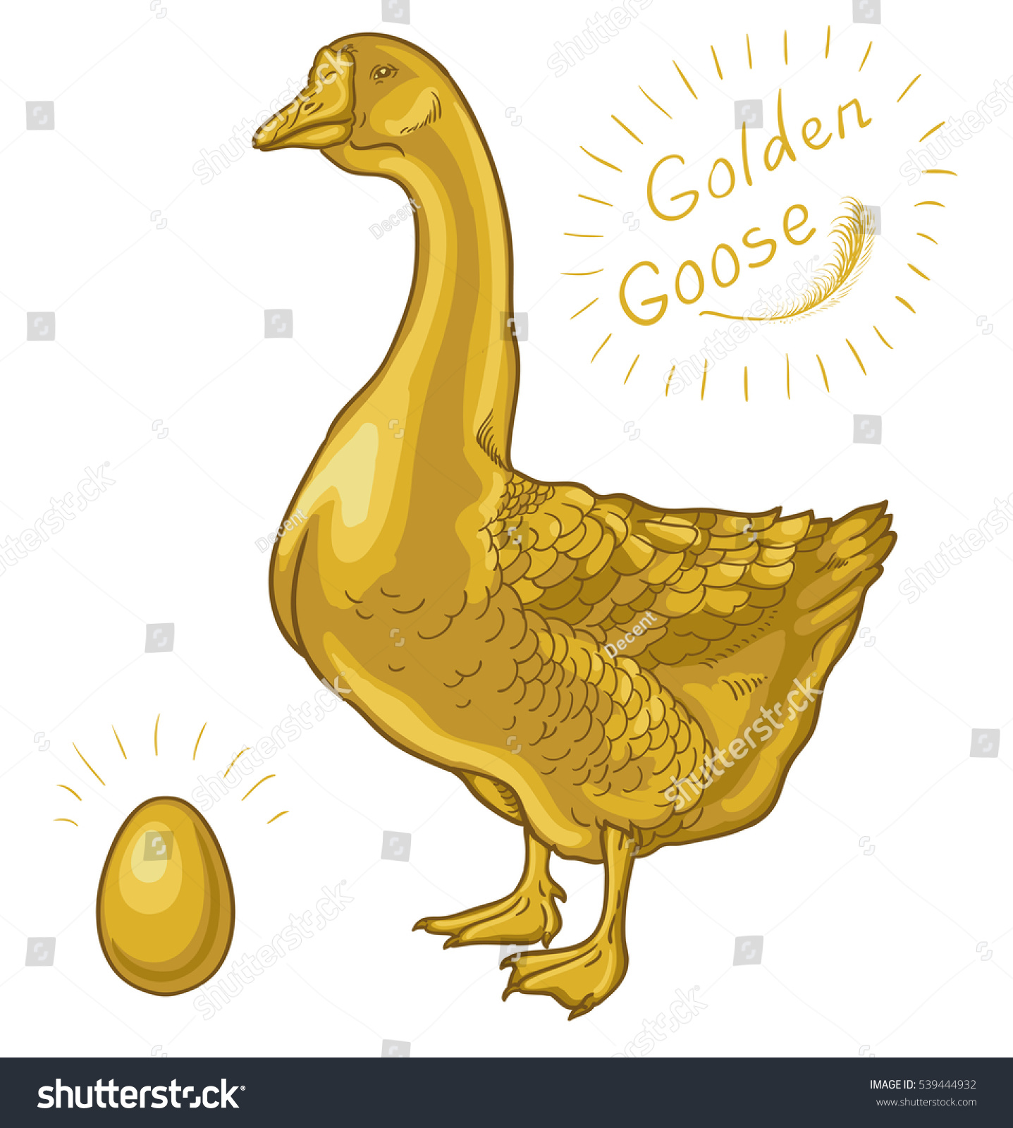 Image result for PICTURE OF GOLDEN GOOSE AND EGG