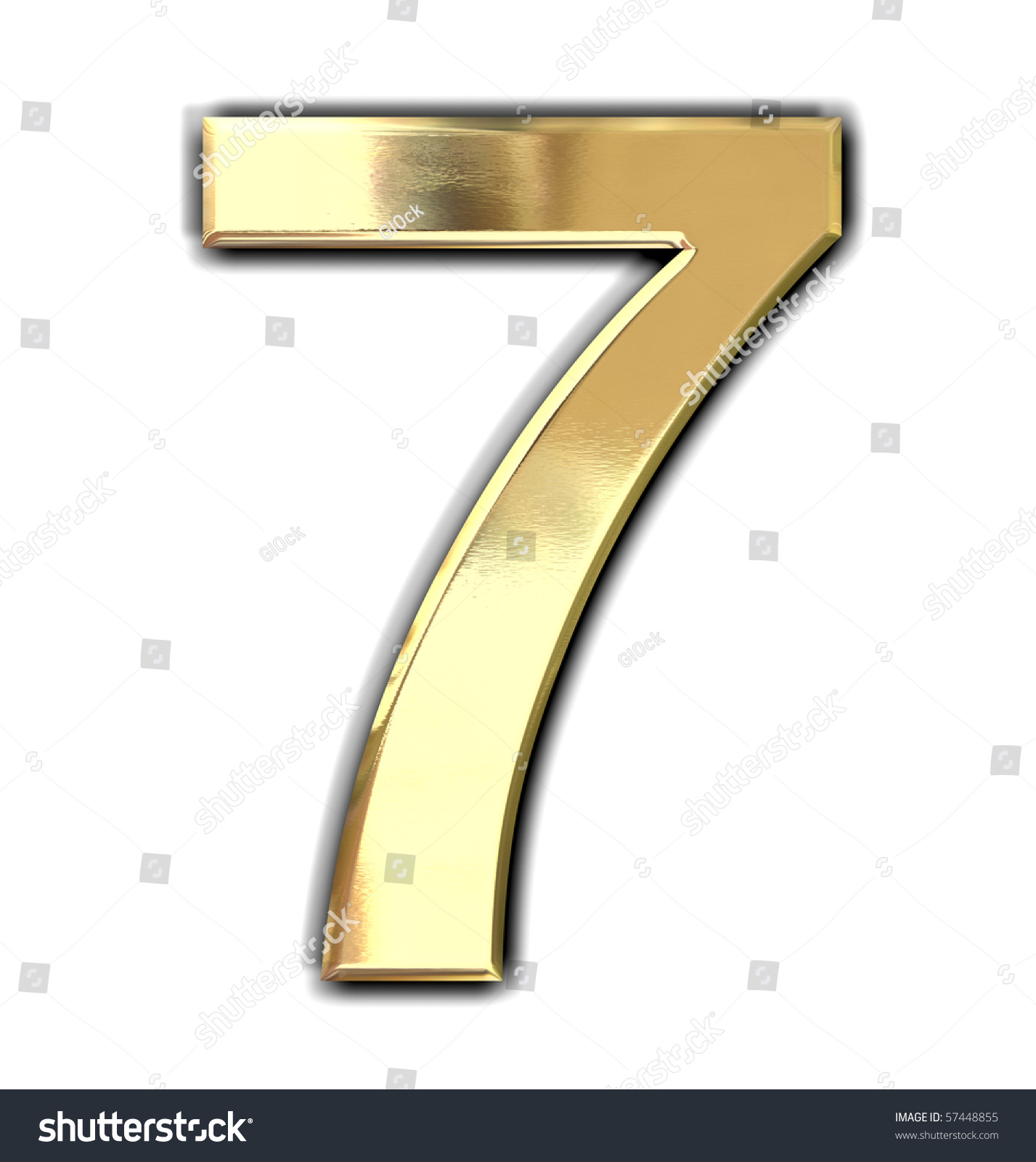 Golden Number Stock Illustration 57448855 | Shutterstock