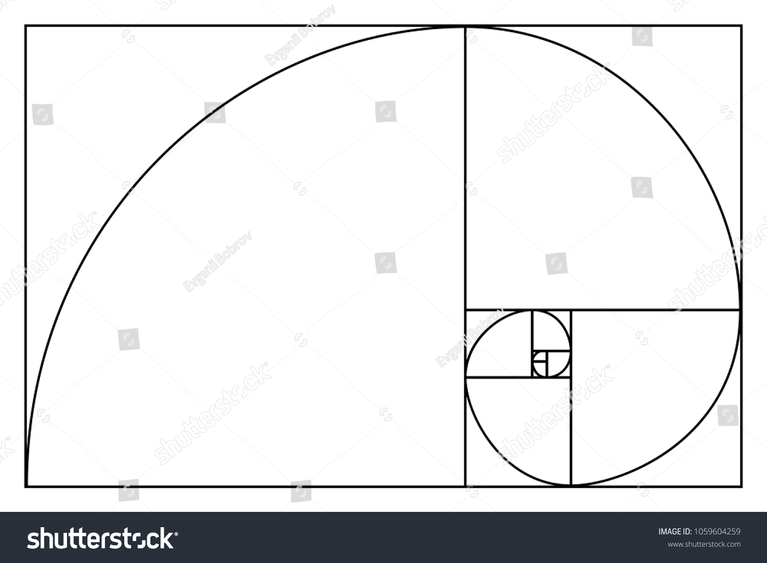 Golden Ratio Proportions Black Scheme Isolated Stock Illustration ...