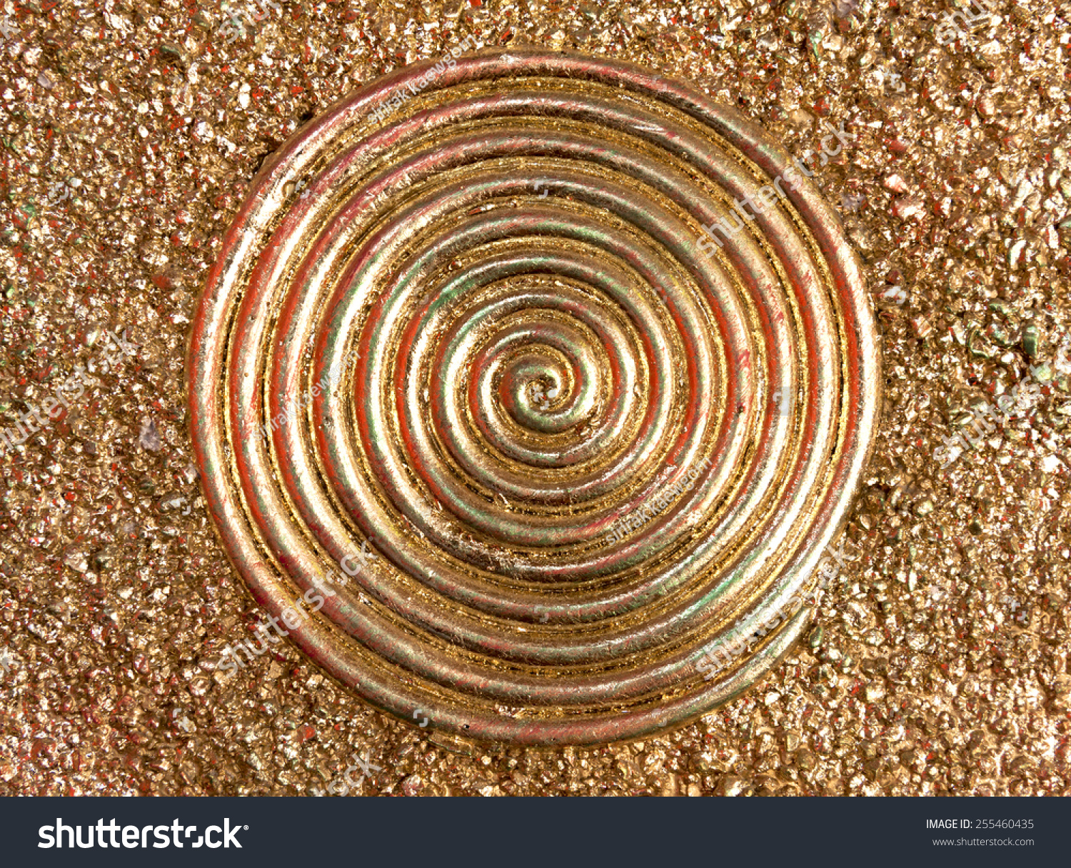 Golden Spiral Texture Design Stock Photo 255460435 | Shutterstock