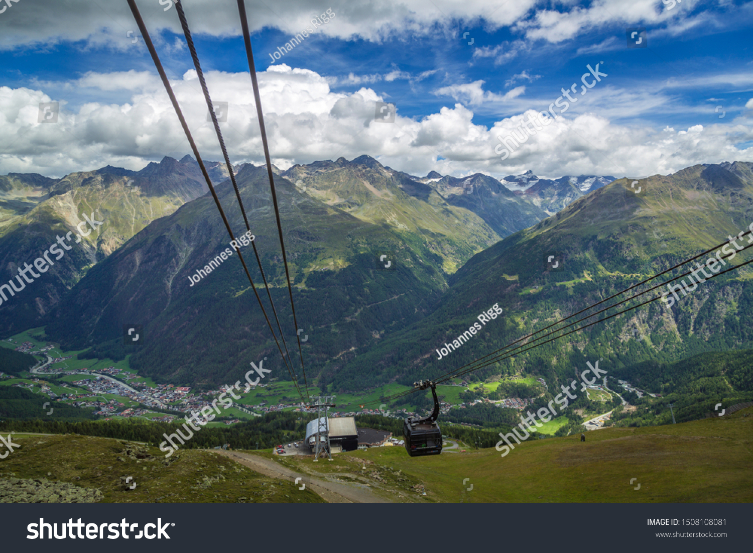 Gondola Cableway Gaislachkogel Oetztal Tirol Austria Stock Photo Edit Now 1508108081