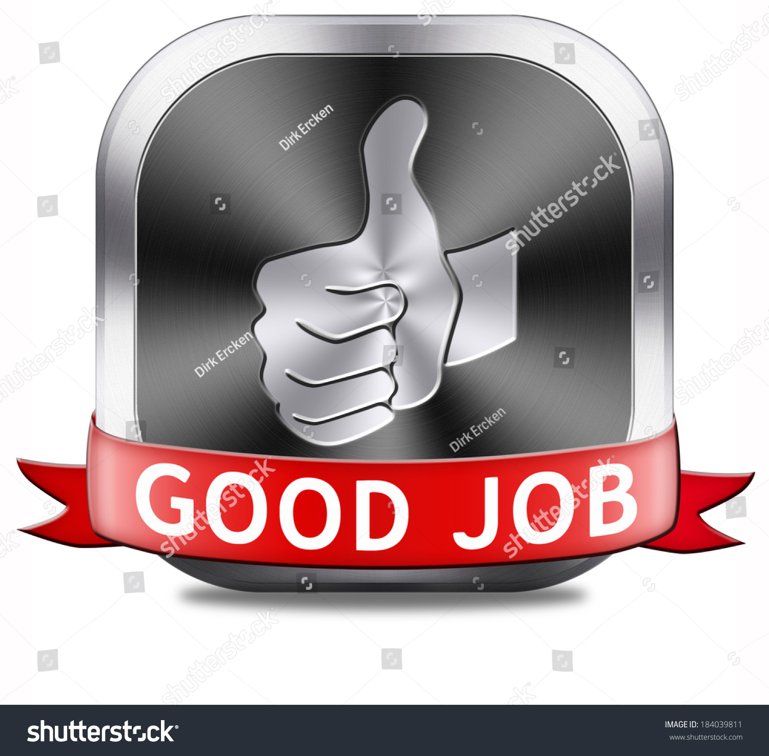 Good Job Great Work Well Done Stock Illustration 184039811