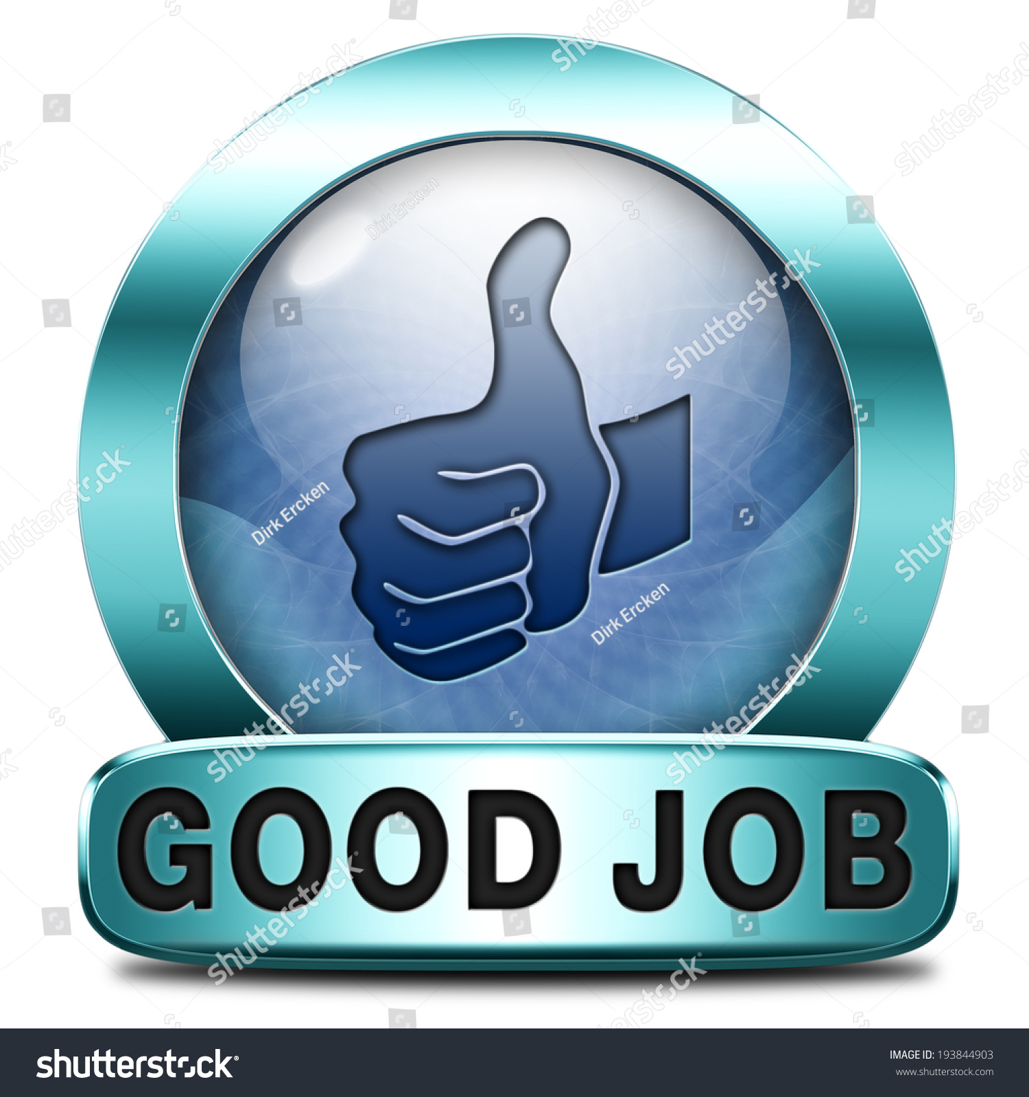 Good Job Work Well Done Excellent Stock Illustration 193844903 ...