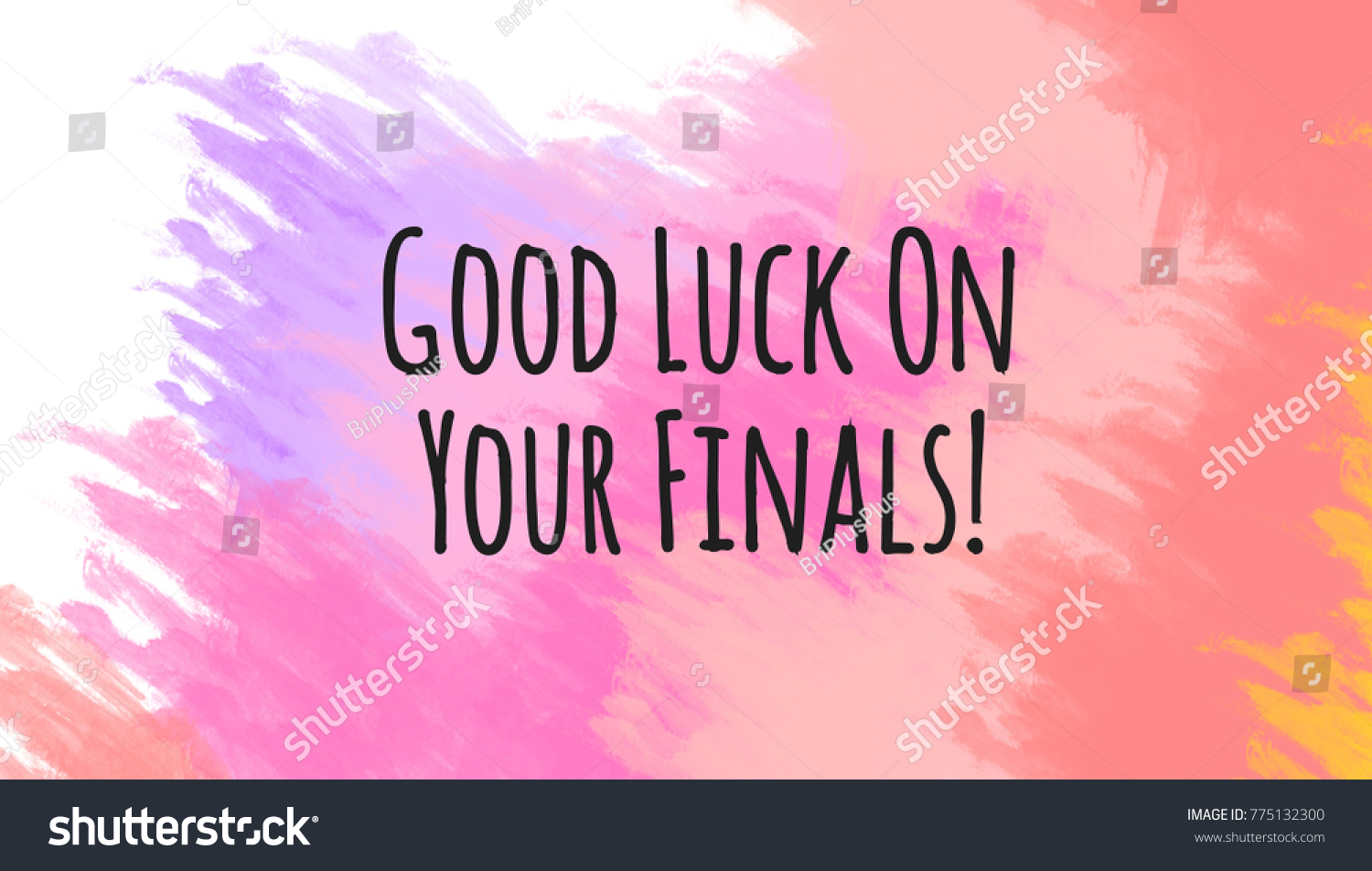 Good Luck On Your Finals Stock Illustration