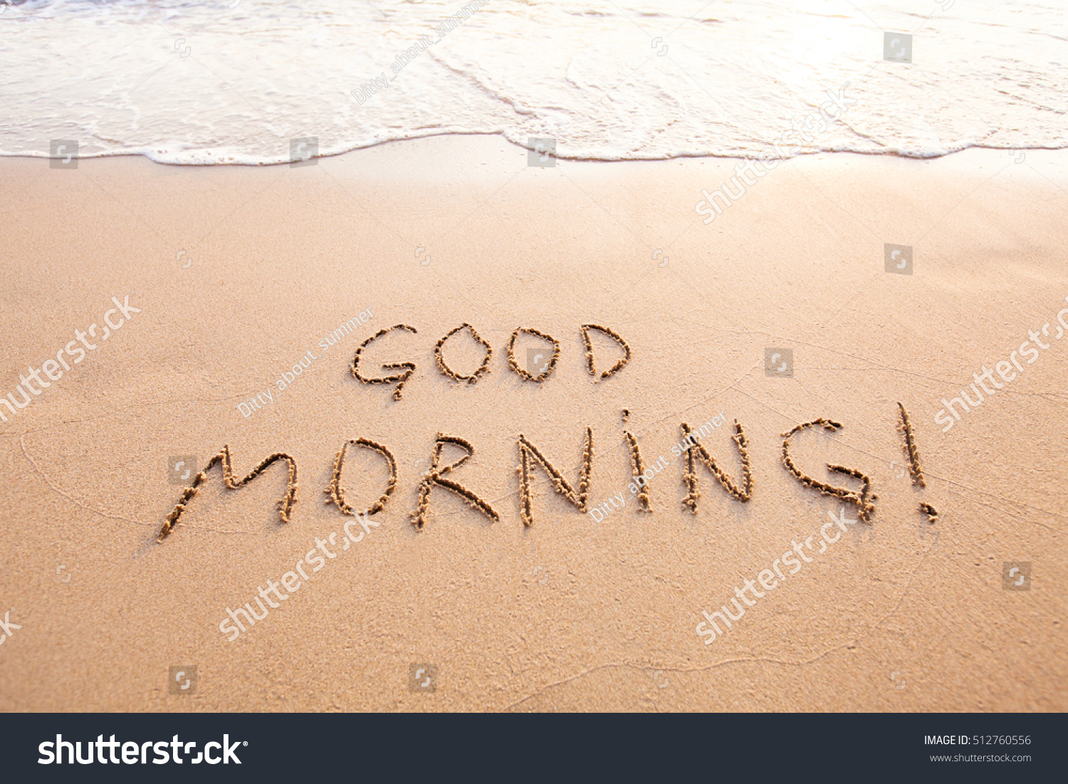 Good Morning Message Text Concept Card Stock Photo Edit Now