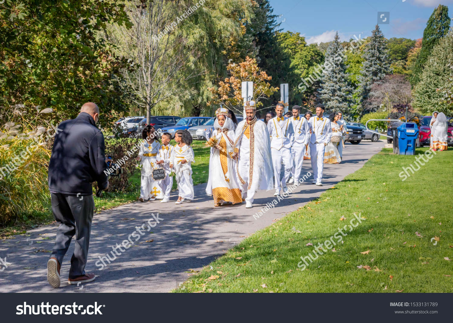 Gorgeous Traditional Eritrean Catholic Wedding Ceremony Stock