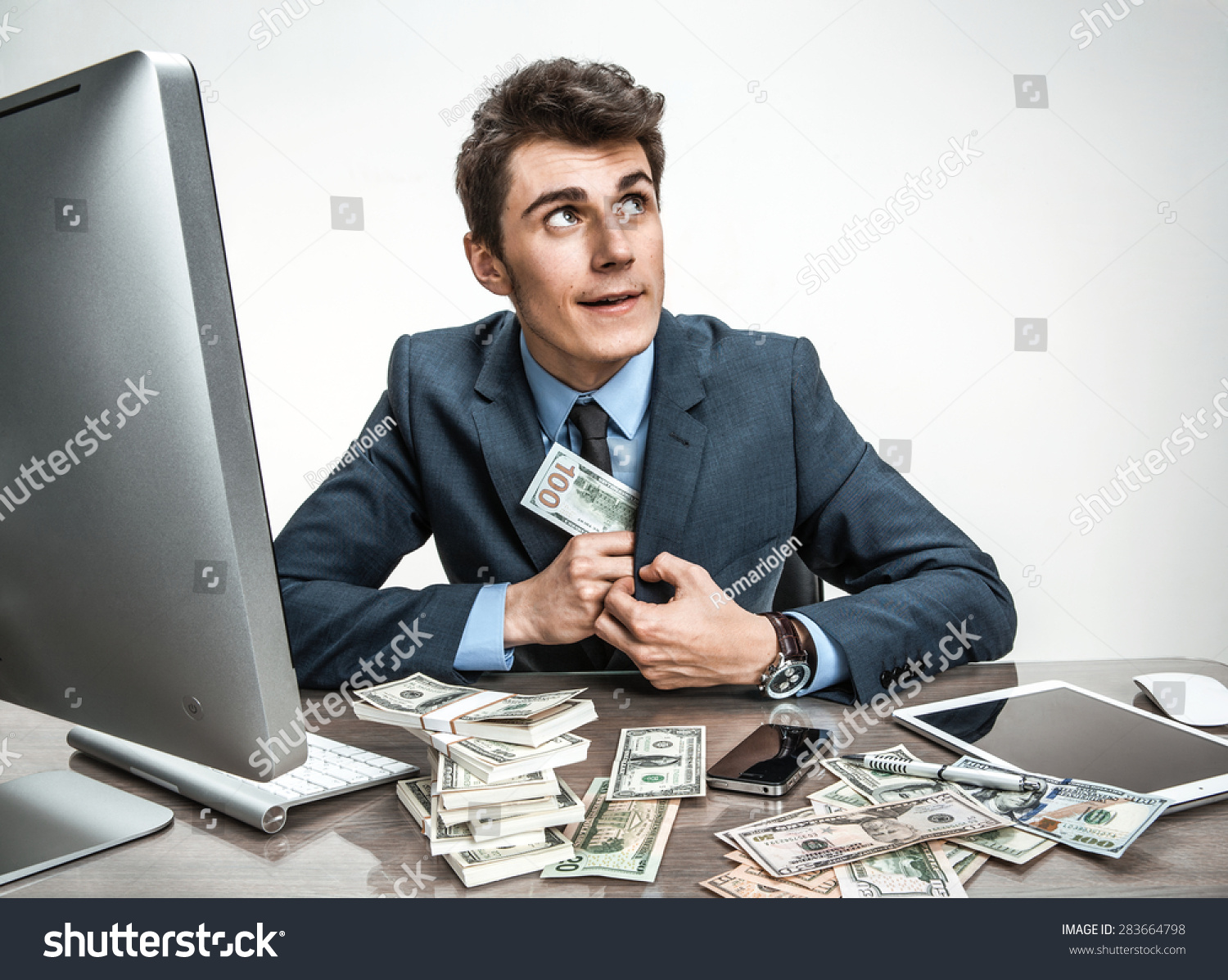 Government Official Stealing Money Taxpayers Stock Photo (Edit Now)  283664798