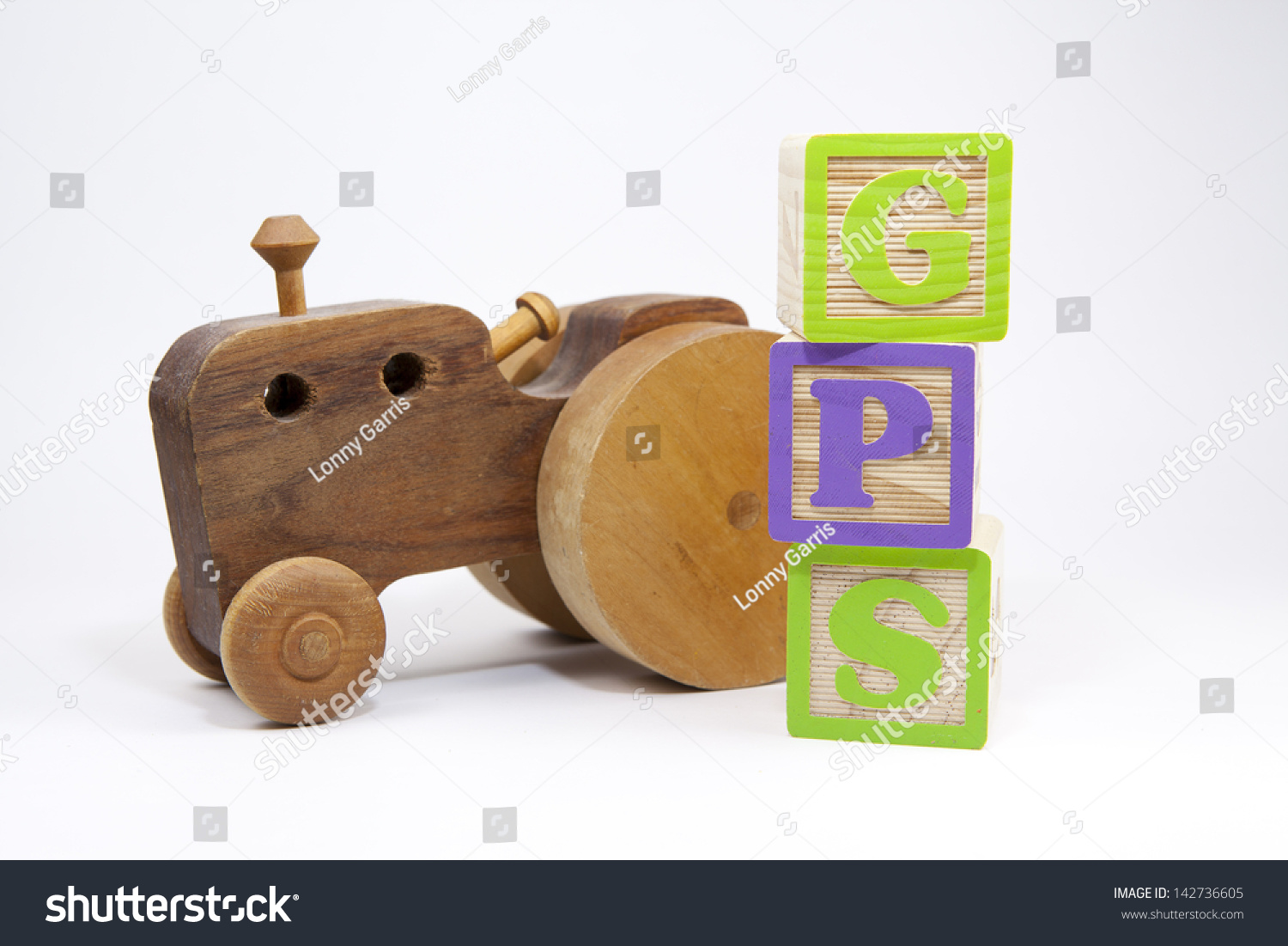 old fashioned wooden blocks