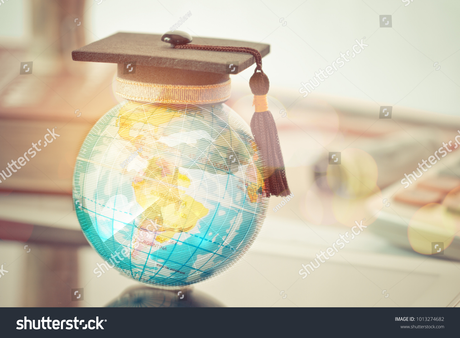 Studies lead to success in the world education motivation wall mural