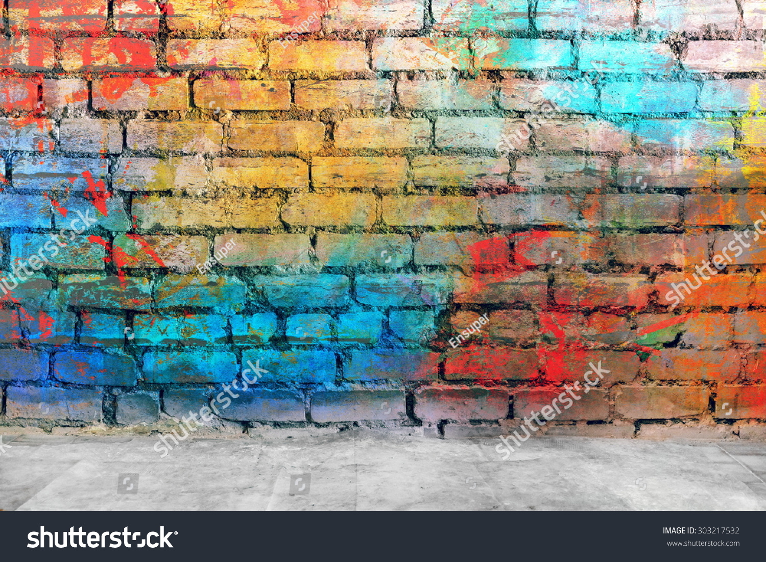 40,459 Graffiti brick wall colorful background Images, Stock Photos ...