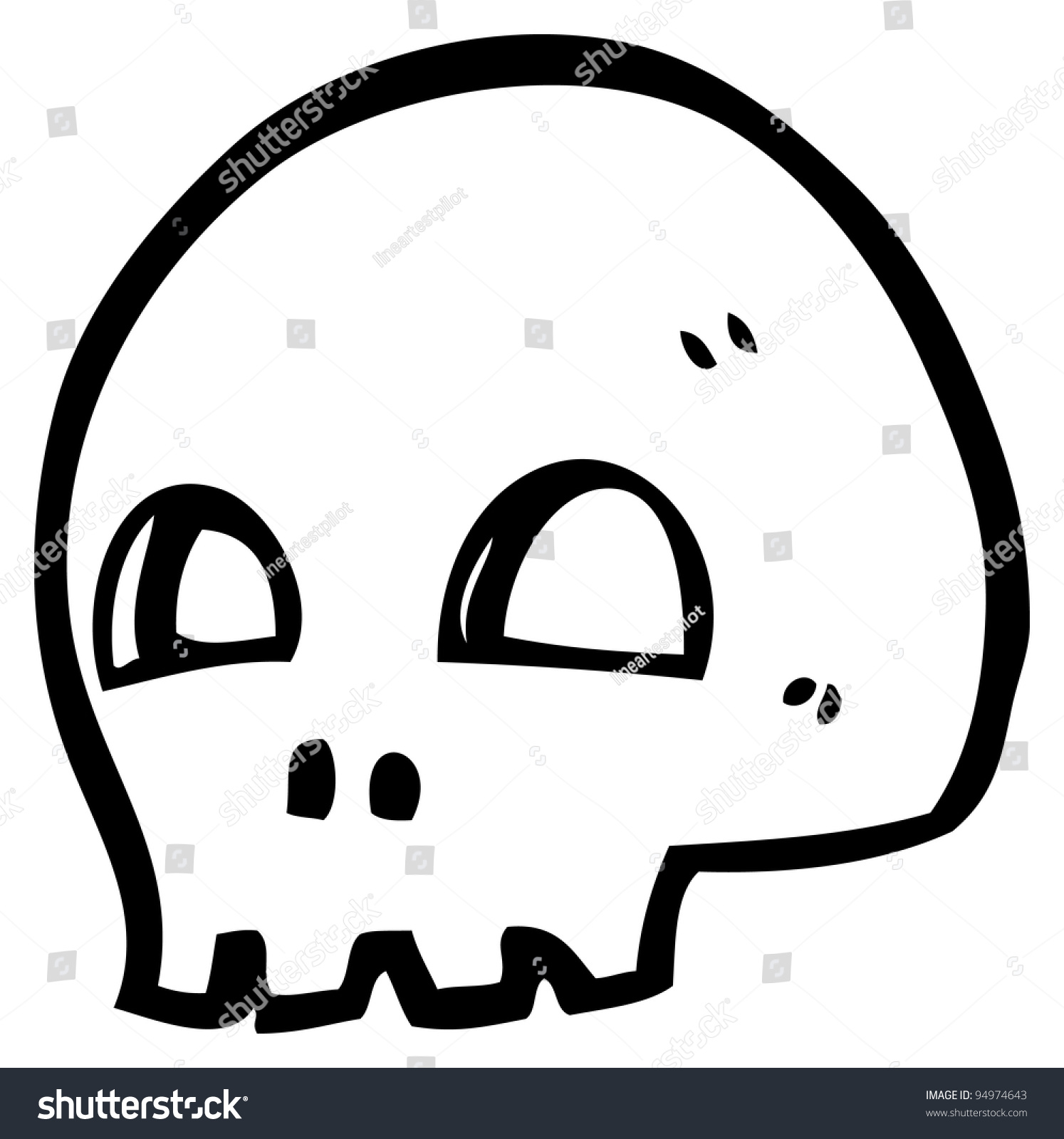 Graffiti Style Skull Cartoon Stock Illustration 94974643 | Shutterstock