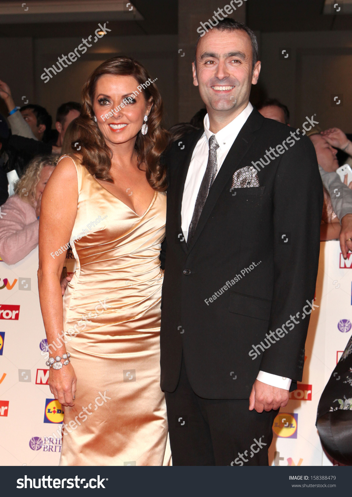 Graham Duff Carol Vorderman Arriving 2013 Stock Photo 158388479 ...