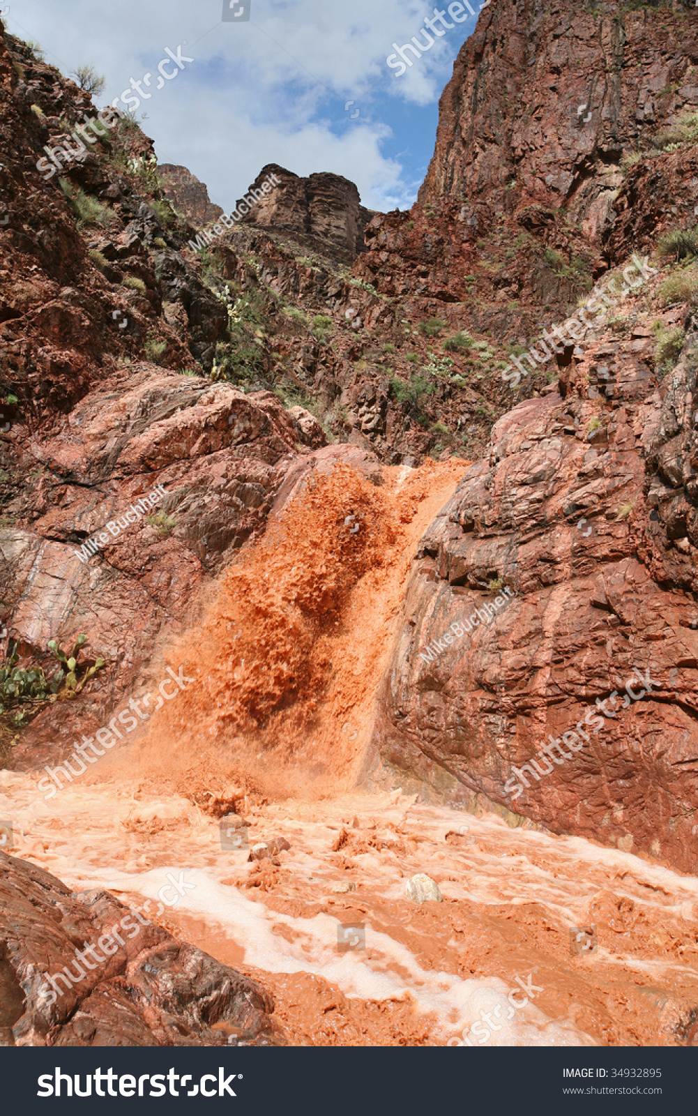 Grand Canyon Flash Flood Stock Photo 34932895 Shutterstock   Stock Photo Grand Canyon Flash Flood 34932895 