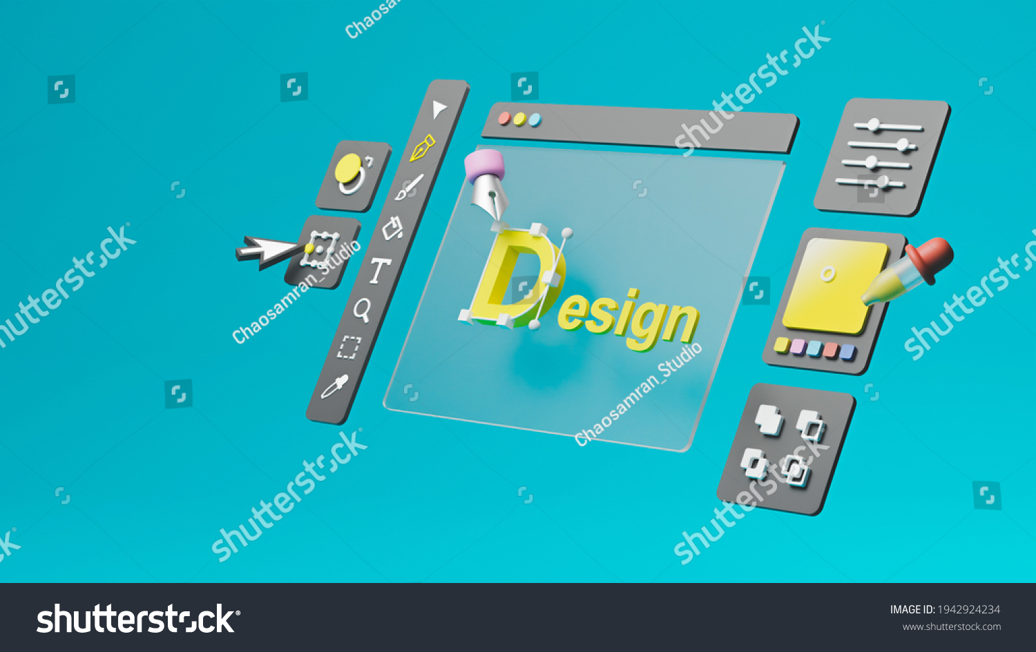 Graphic Designer Creative Creator Design Logo Stock Illustration ...