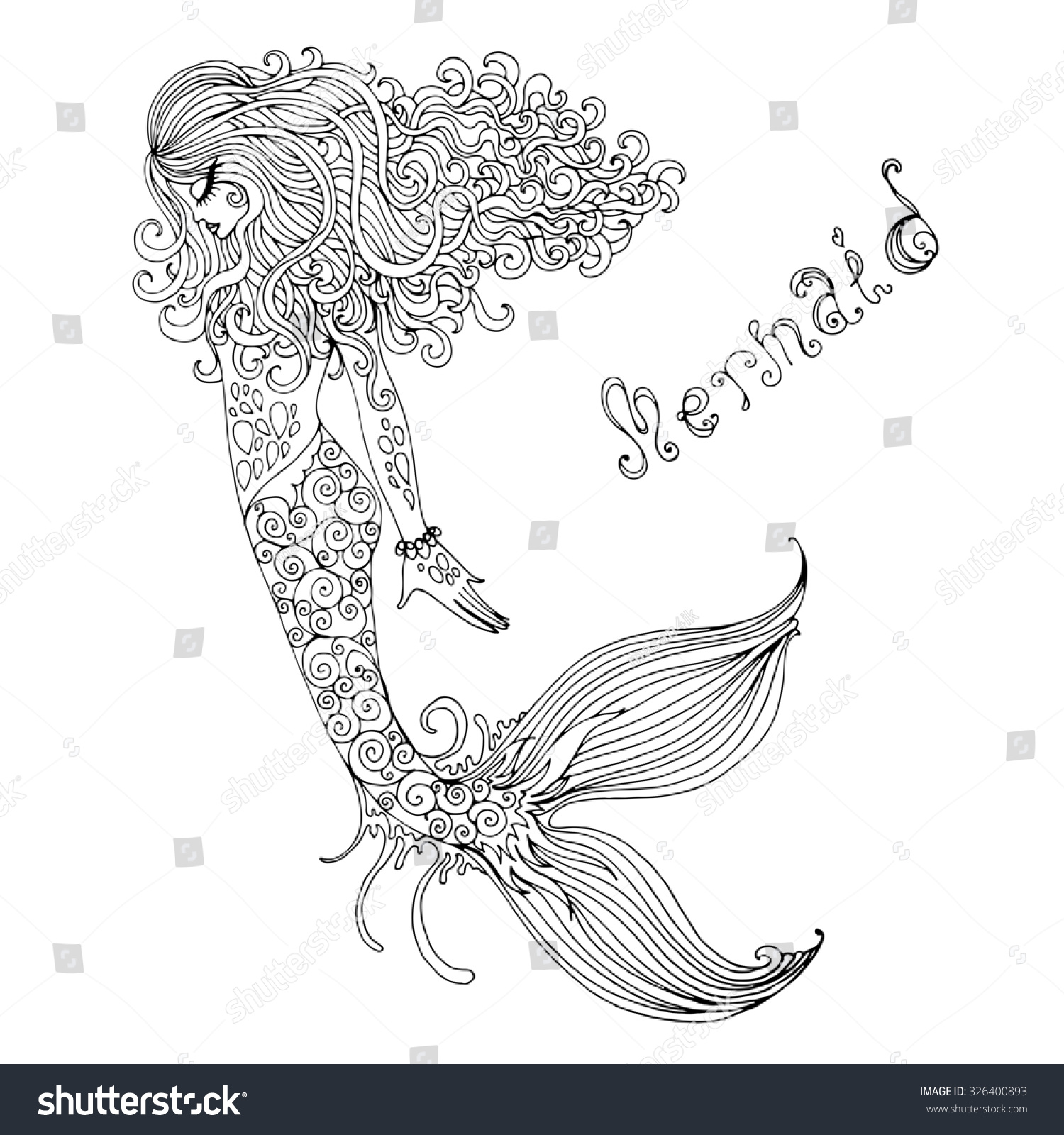 Free Free 334 Curly Hair Mermaid Svg SVG PNG EPS DXF File