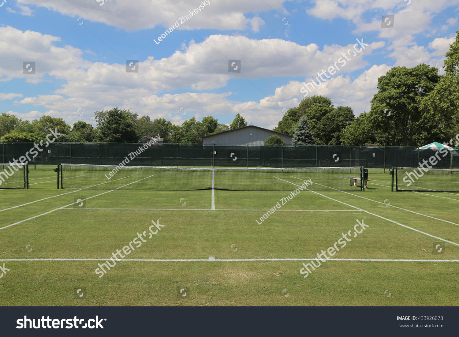 Grass Tennis Courts Stock Photo (Edit Now) 433926073