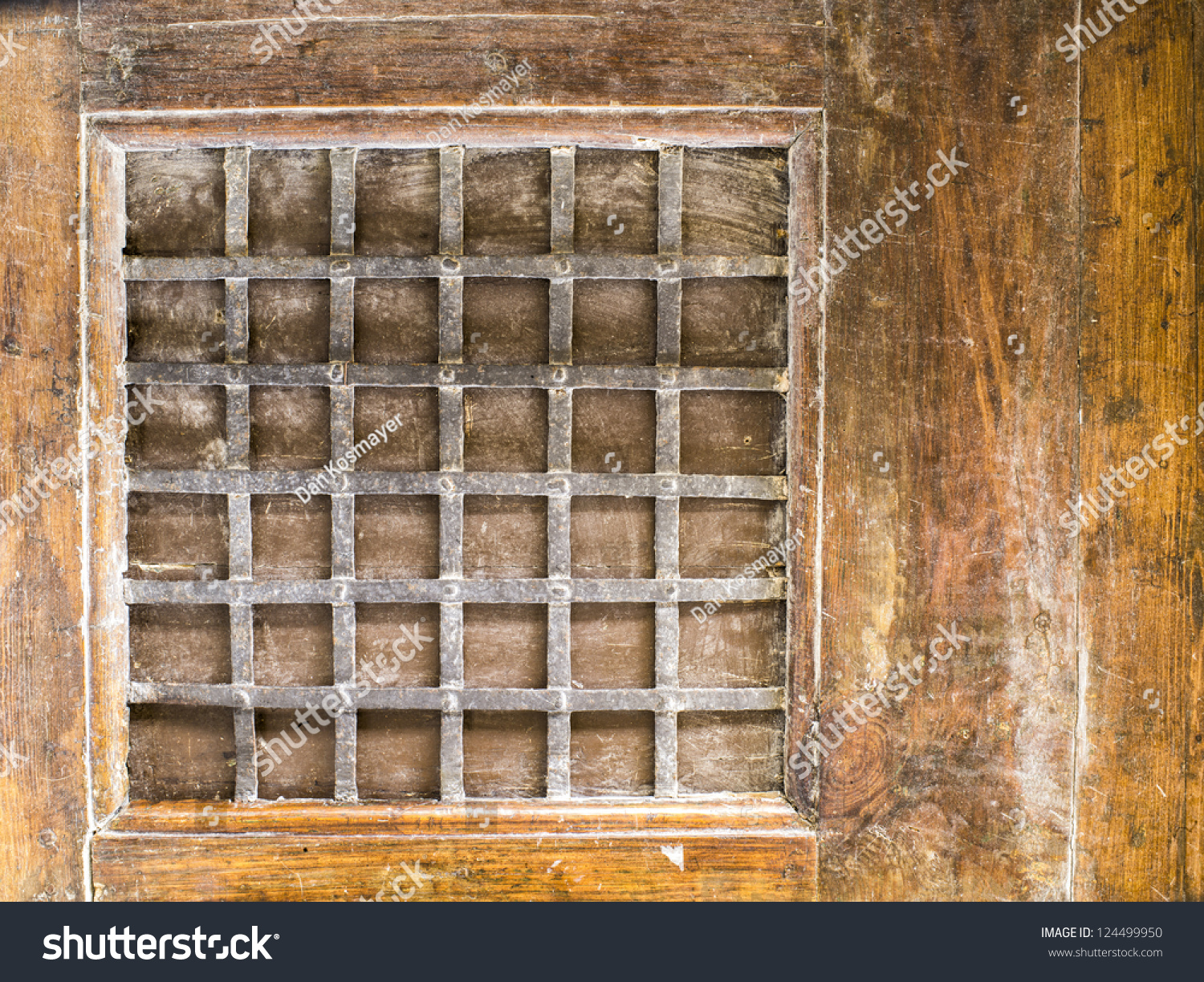 Grating Window On Vintage Wall Stock Photo 124499950 | Shutterstock