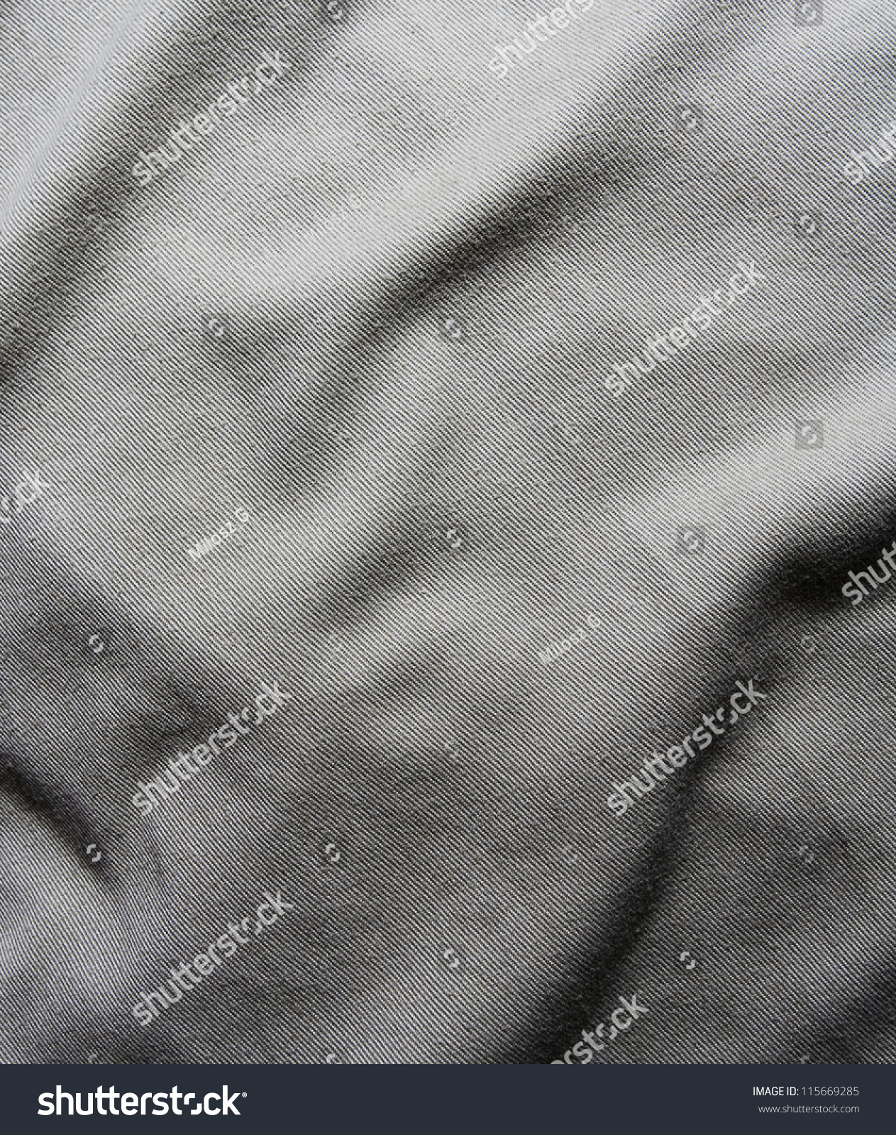 Gray Creased Material Background Or Texture Stock Photo 115669285 ...