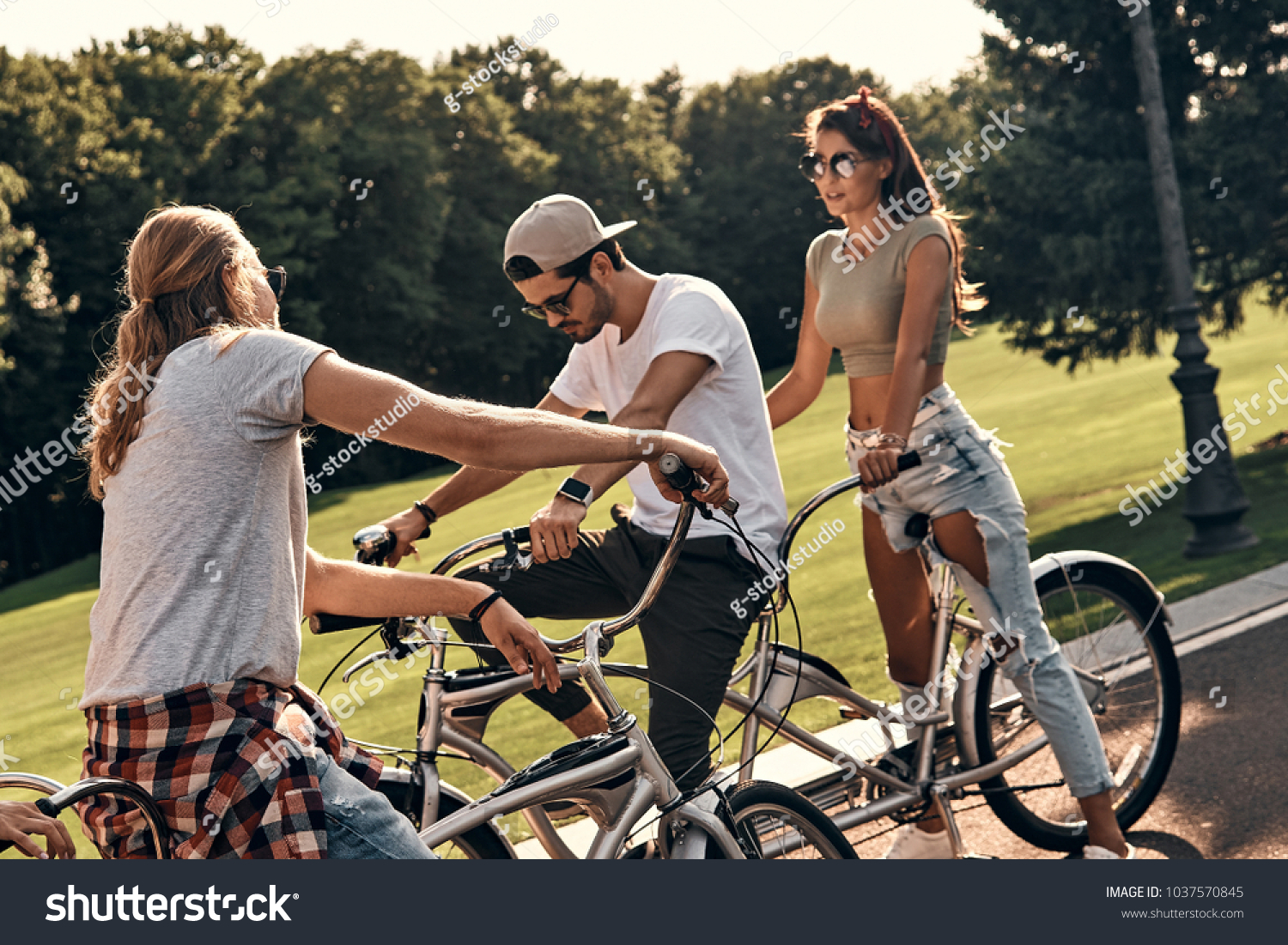 casual bike riding