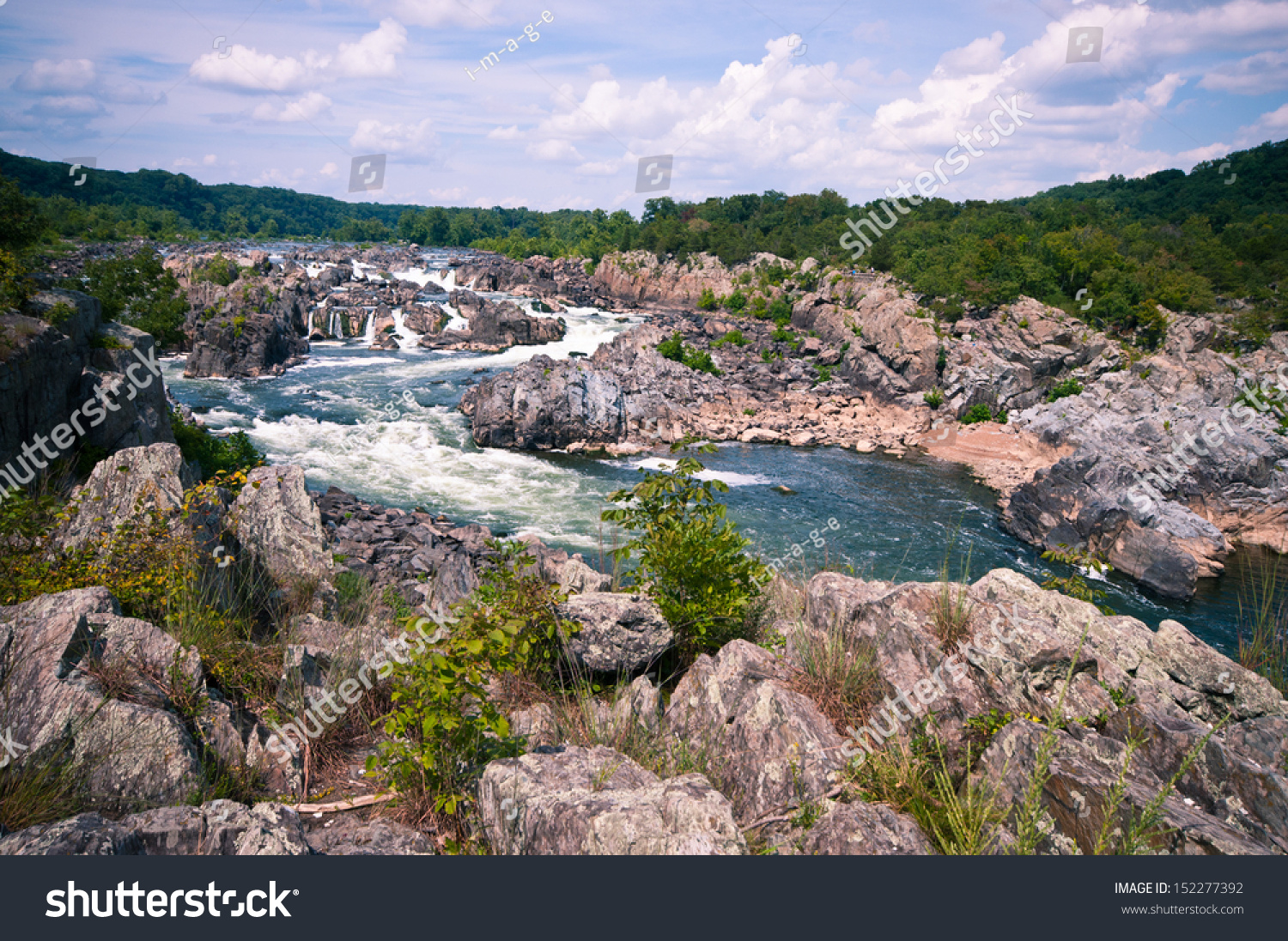 Great Falls River Rapids Stock Photo 152277392 : Shutterstock