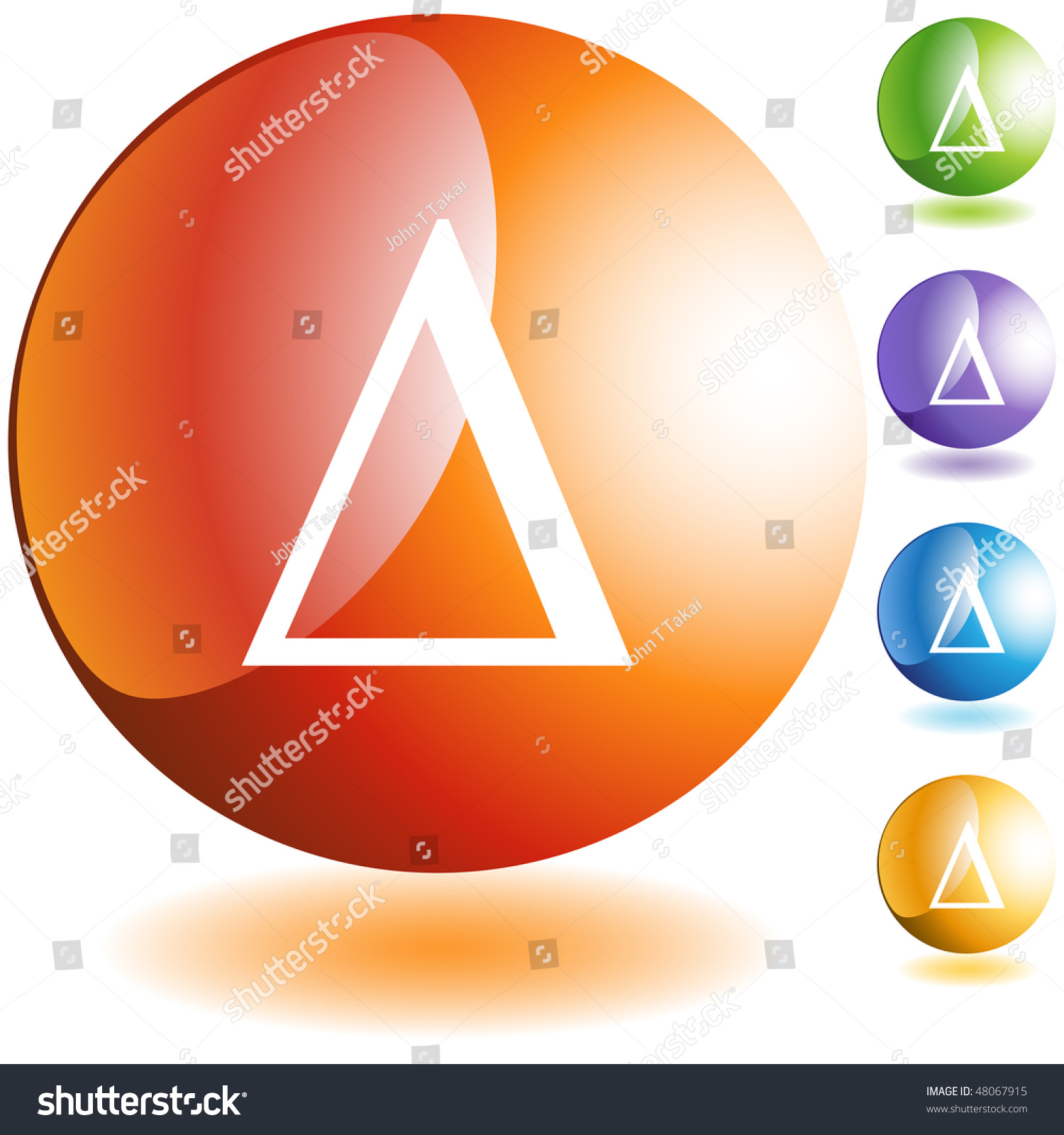 Greek Fraternity Symbol Isolated On White Stock Illustration 48067915 ...