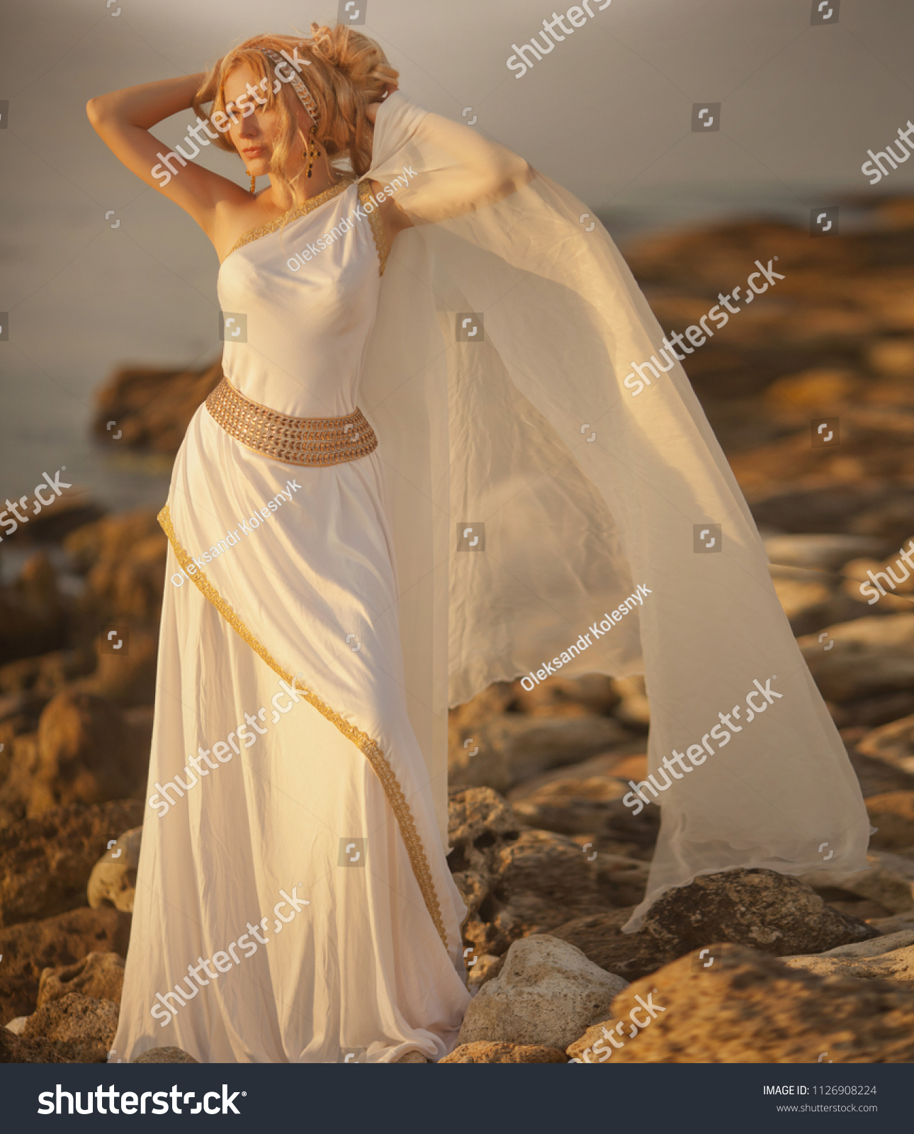 Grecian Goddess White Dress 