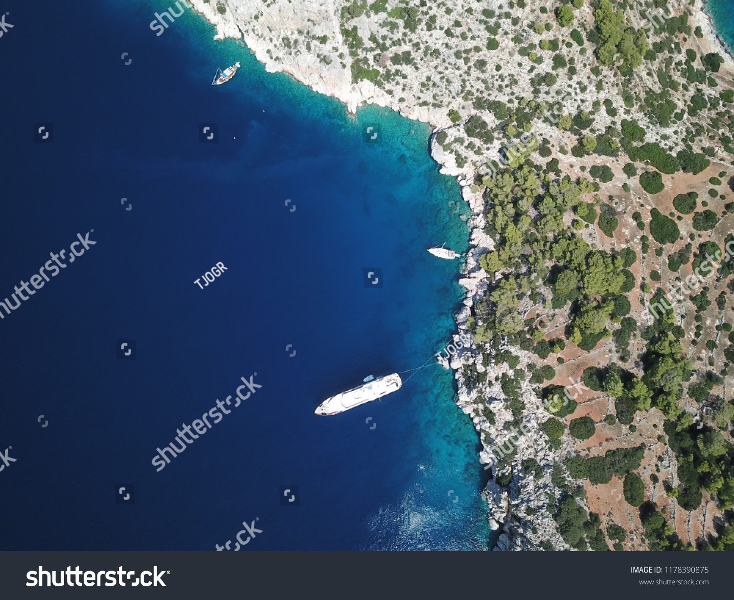 Greek Islands Drone Pictures Stock Photo 1178390875 | Shutterstock
