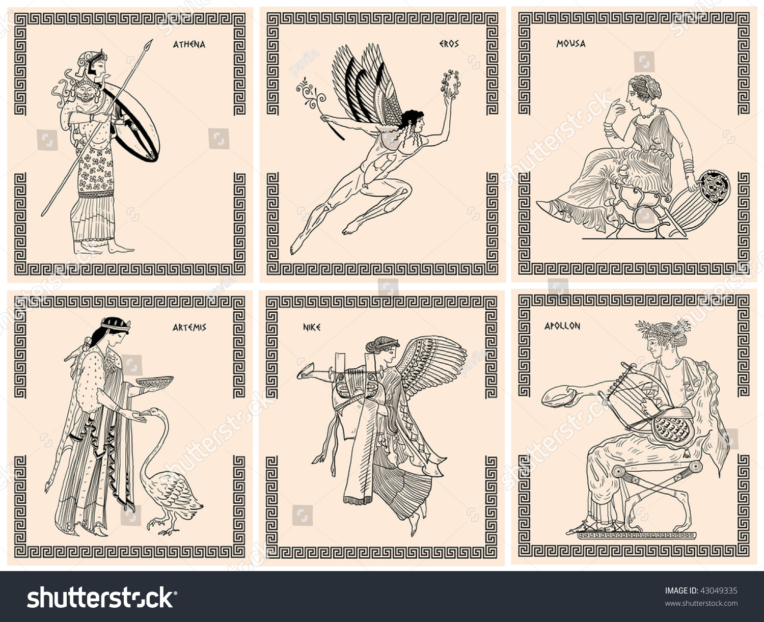 Greek Olympic Gods Stock Photo 43049335 Shutterstock   Stock Photo Greek Olympic Gods 43049335 