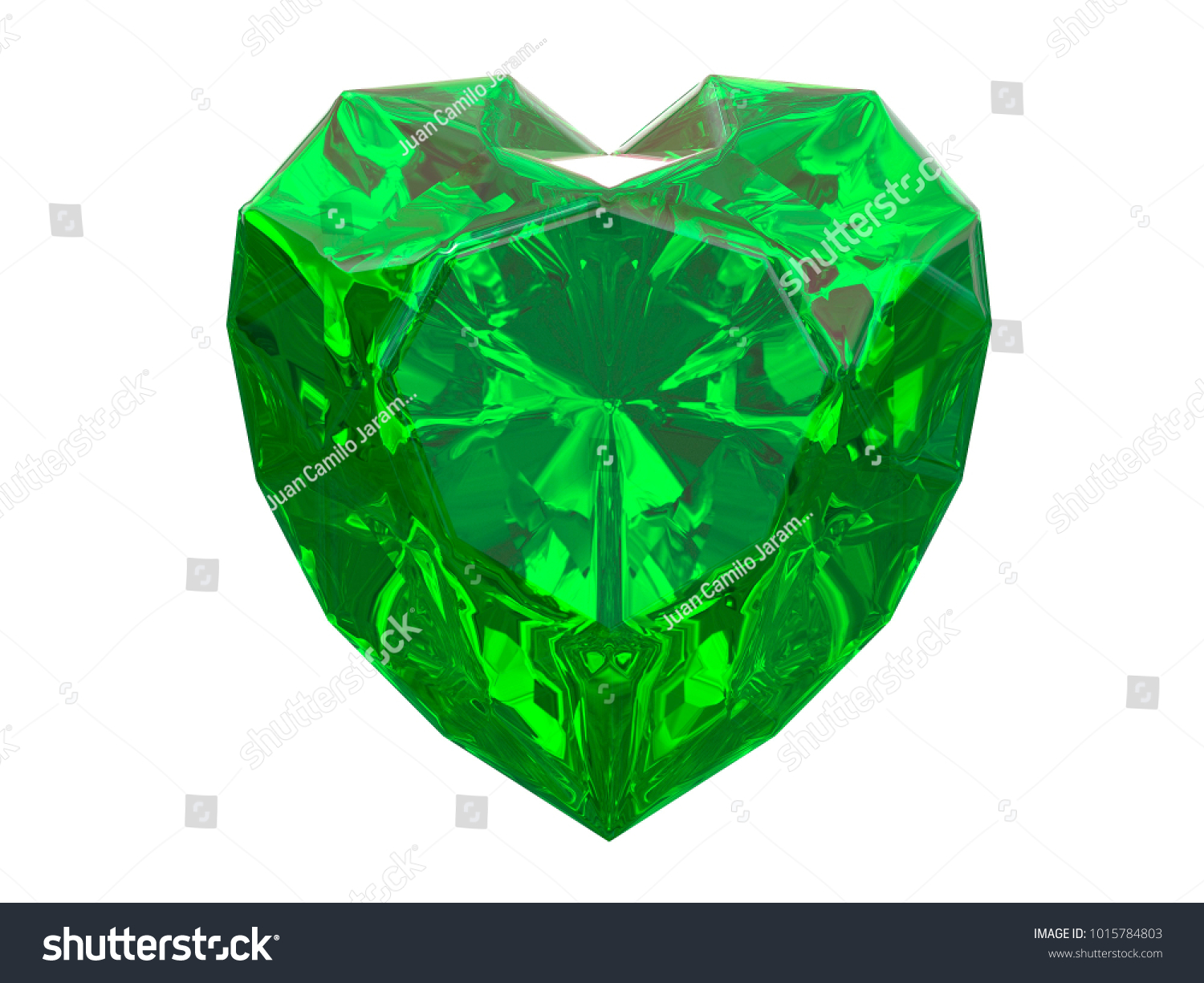 green heart diamond