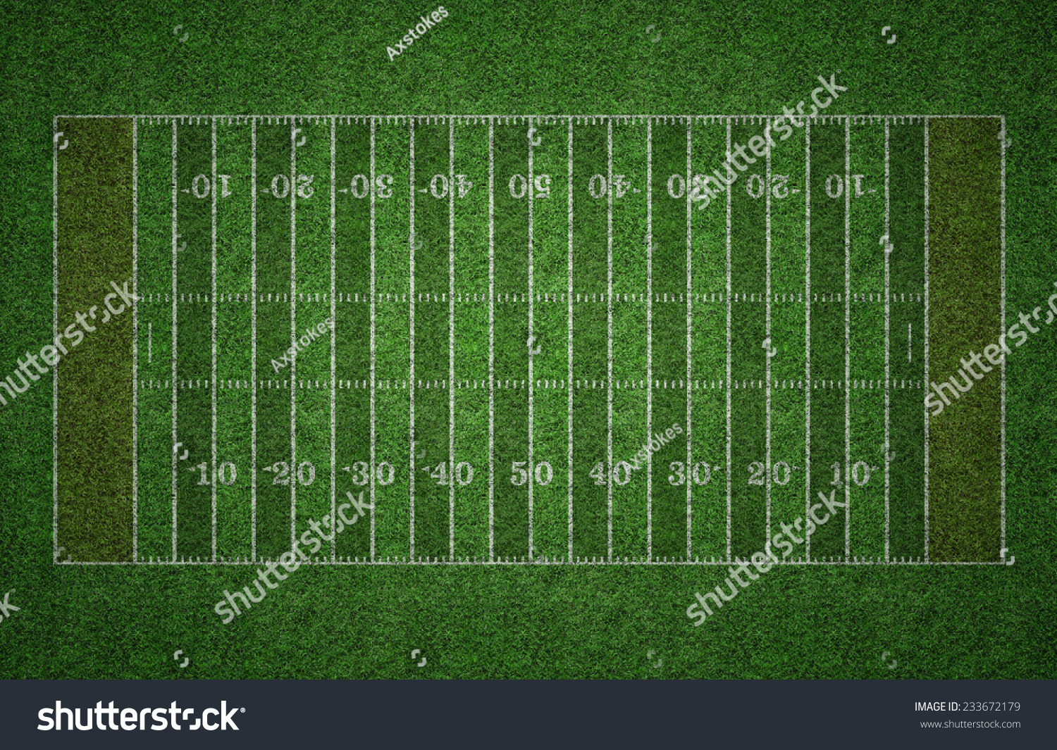 Green Grass American Football Field White Stock Photo 233672179 ...