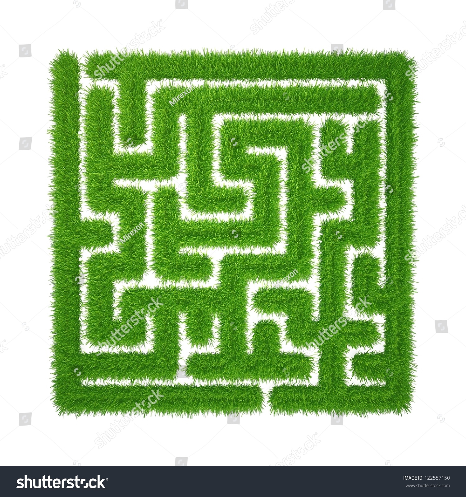 Green Grass Maze Stock Illustration 122557150 Shutterstock 5459