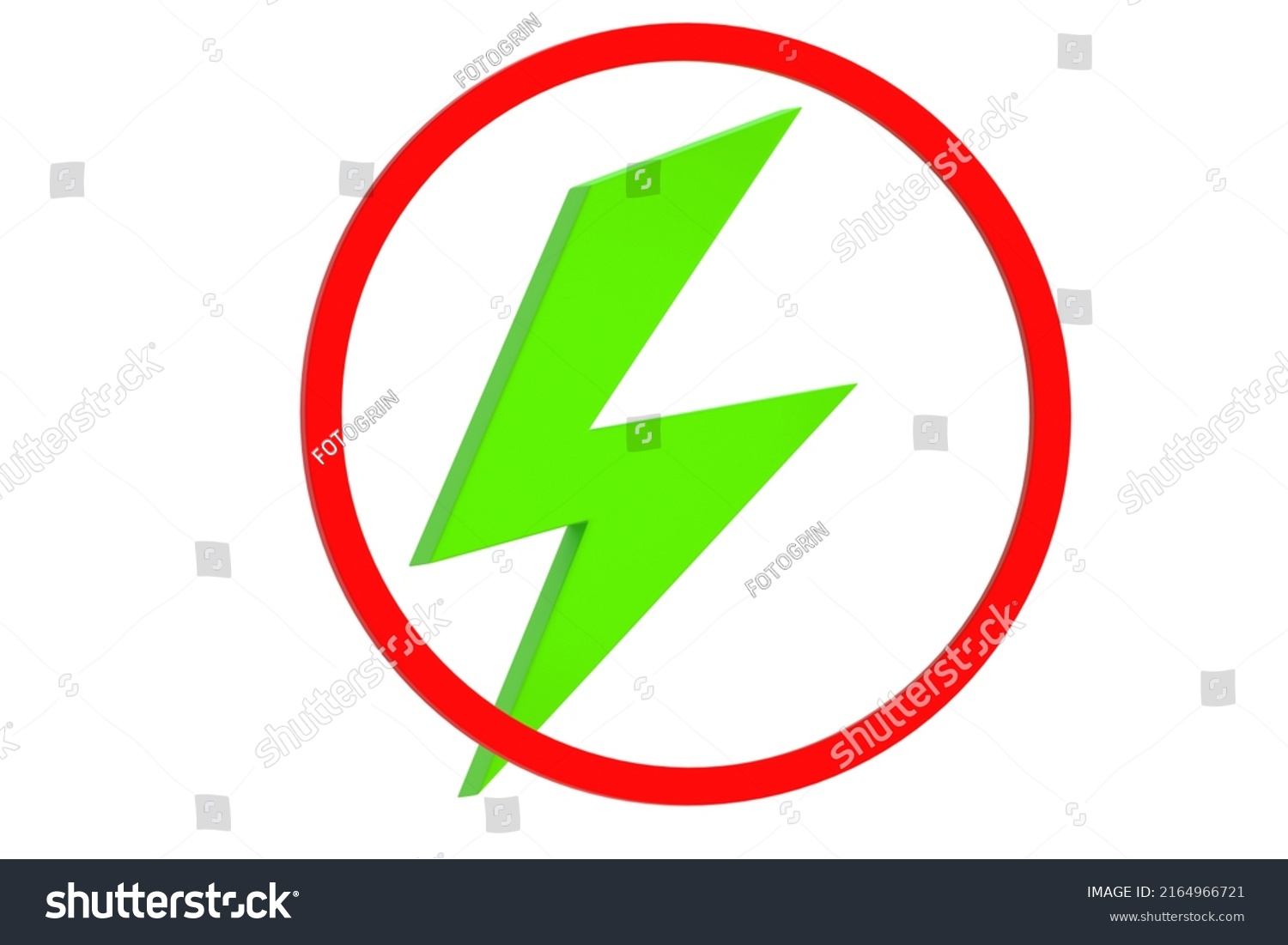 Green Lightning Green Energy Symbol Lightning Stock Illustration ...