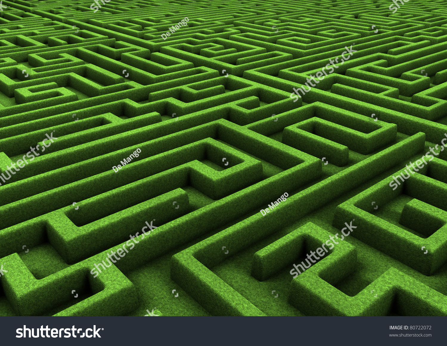 Green Maze Stock Photo 80722072 : Shutterstock