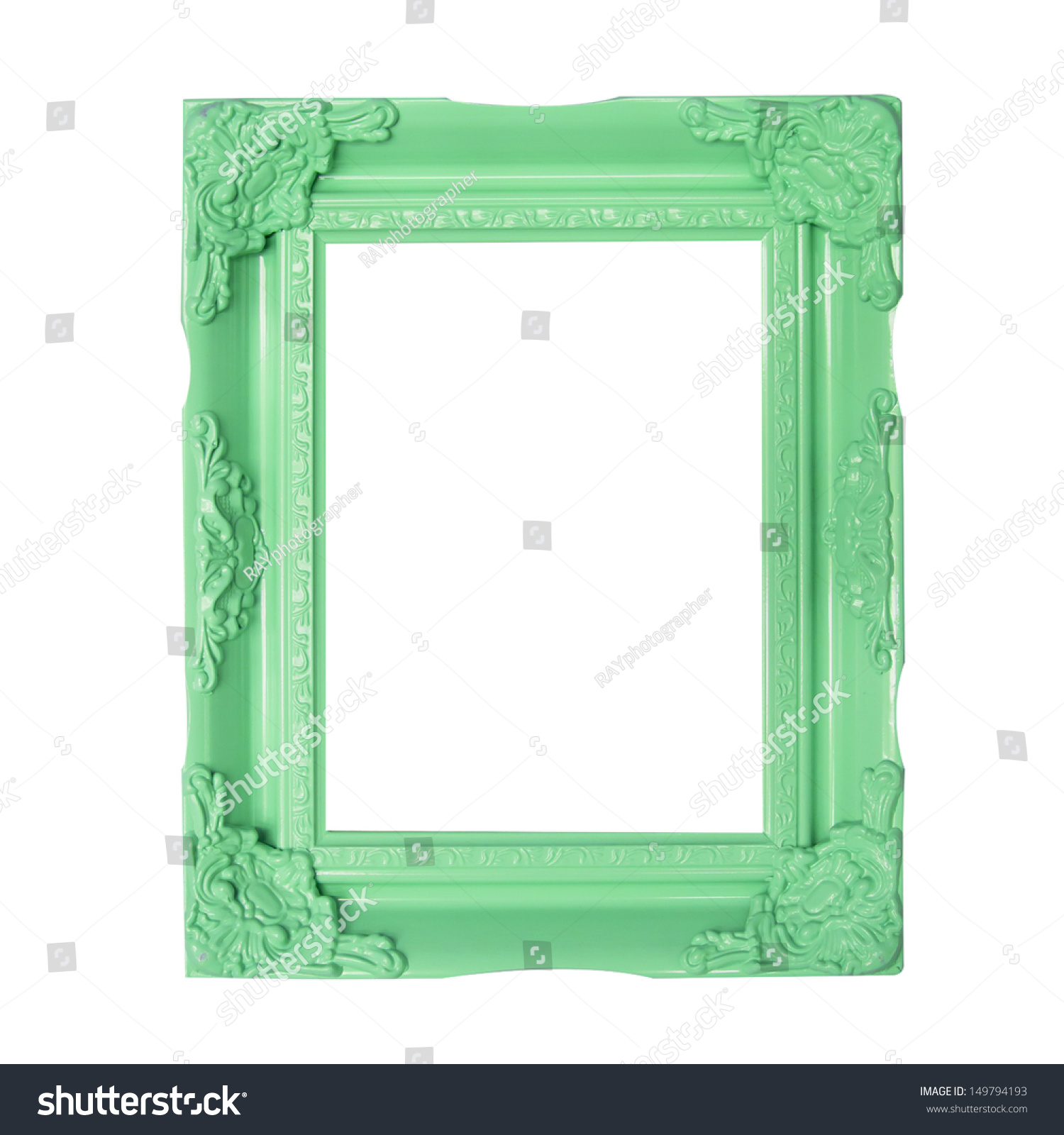 Green Picture Frames Stock Photo 149794193 : Shutterstock
