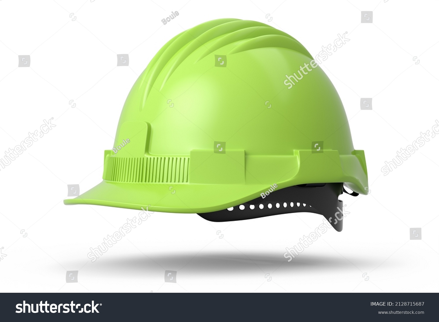 Green Safety Helmet Hard Cap Isolated Stock Illustration 2128715687 