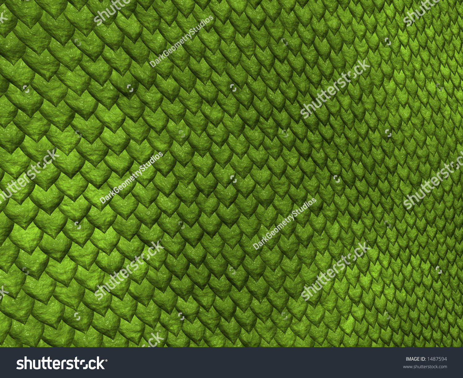 Green Snake Scales Stock Photo 1487594 : Shutterstock