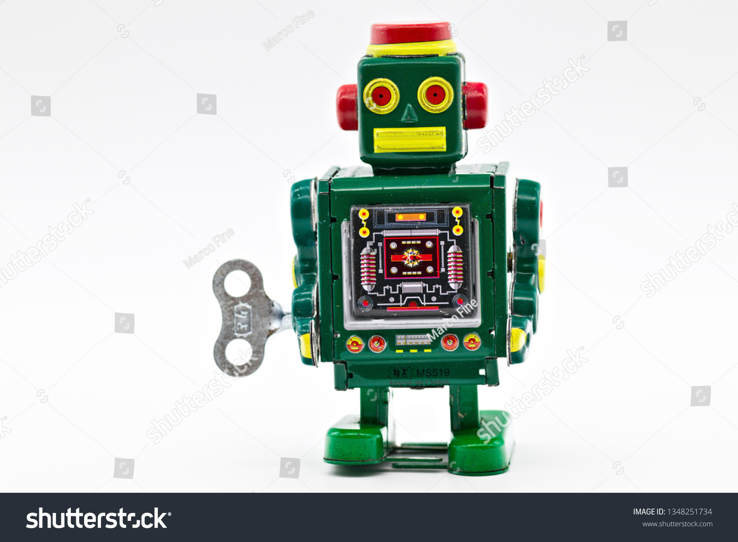 vintage wind up robot toy