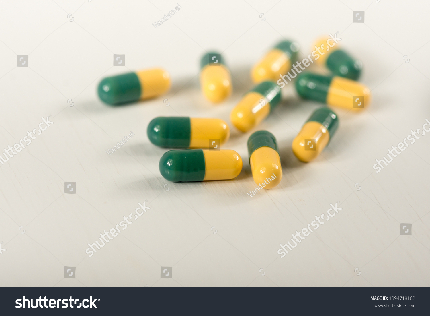 Green Yellow Tramadol Capsule Pills On Stock Photo Edit Now