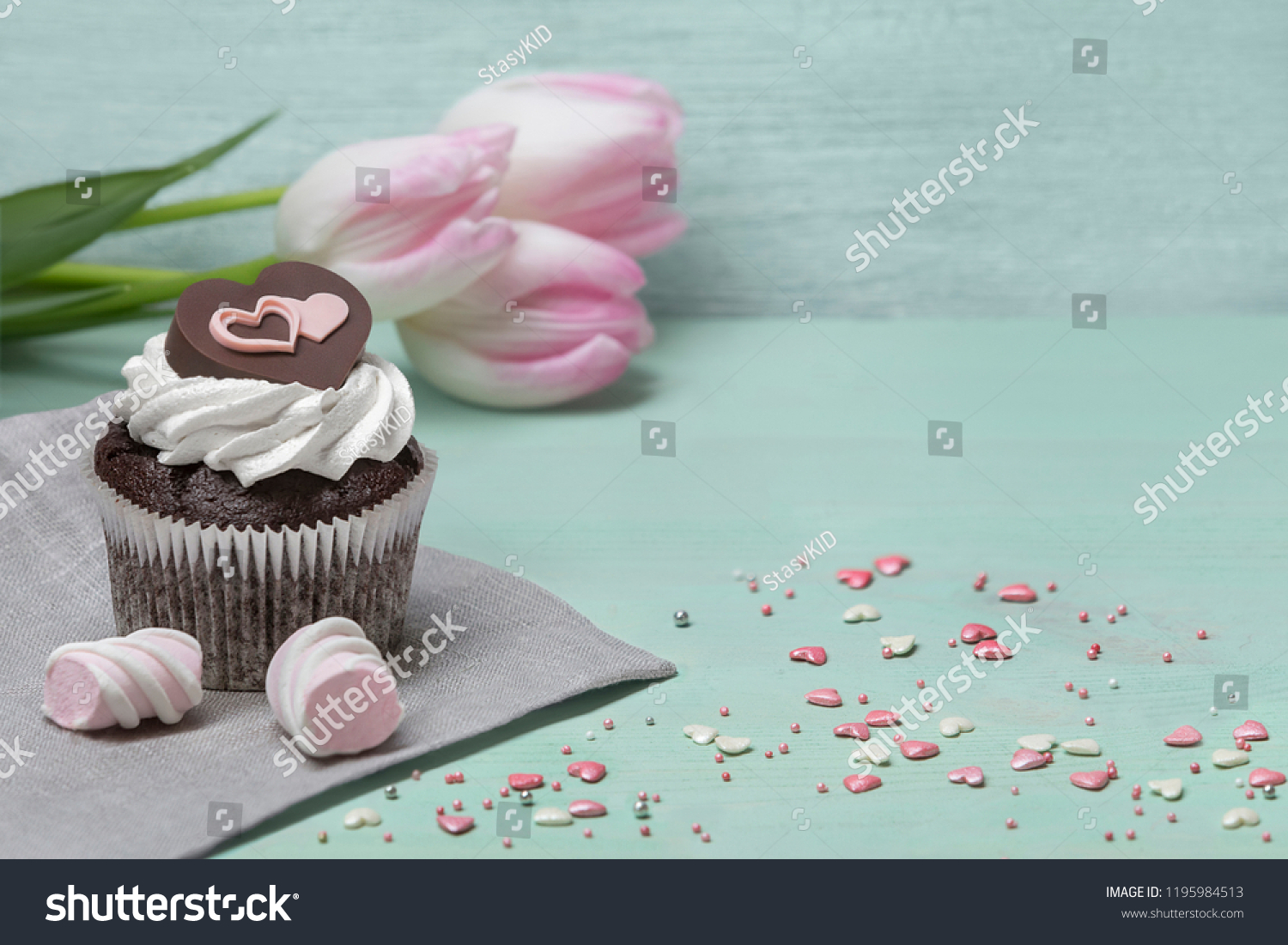 Greeting Card Design Valentines Day Birthday Stock Photo Edit Now 1195984513