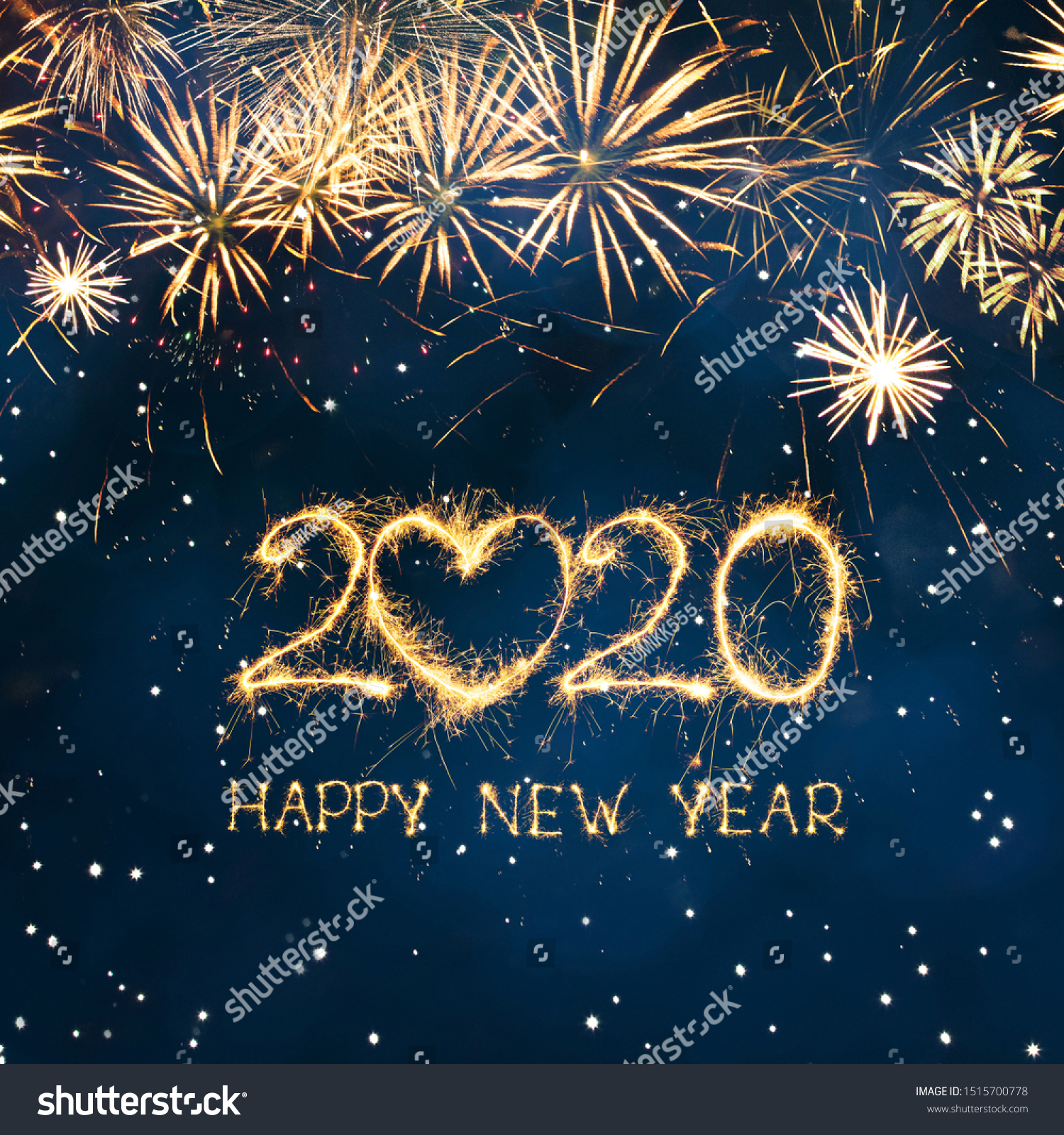 Greeting Card Happy New Year 2020 Stock Photo Edit Now 1515700778