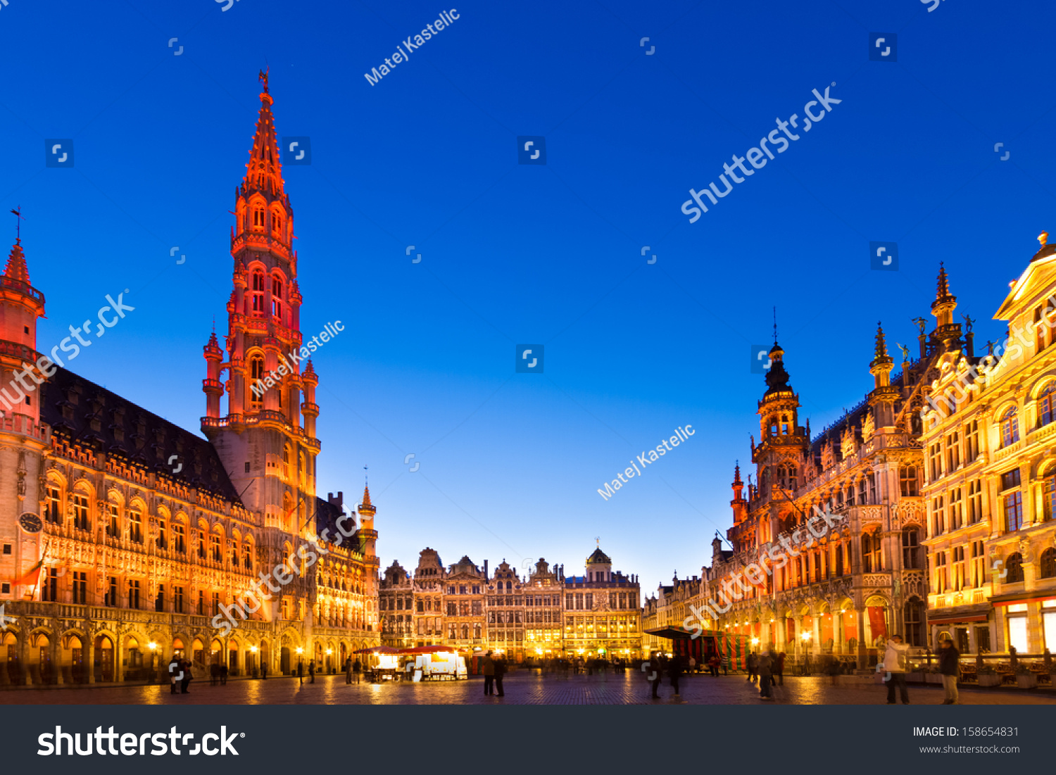 Grote Markt - The Main Square And Town Hall Of Brussels, Belgium ...