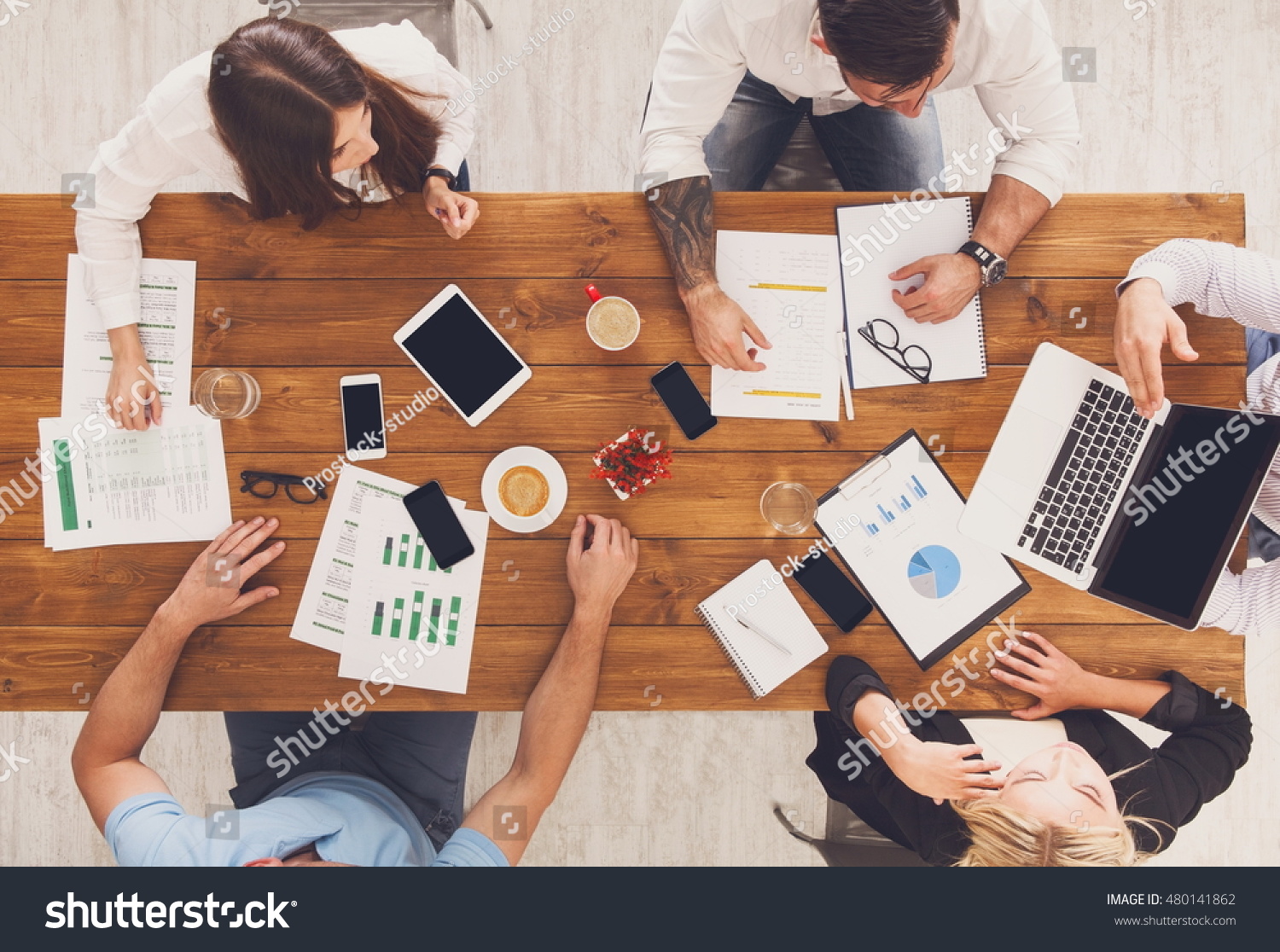 Group Busy Business People Working Office Stock Photo 480141862 ...