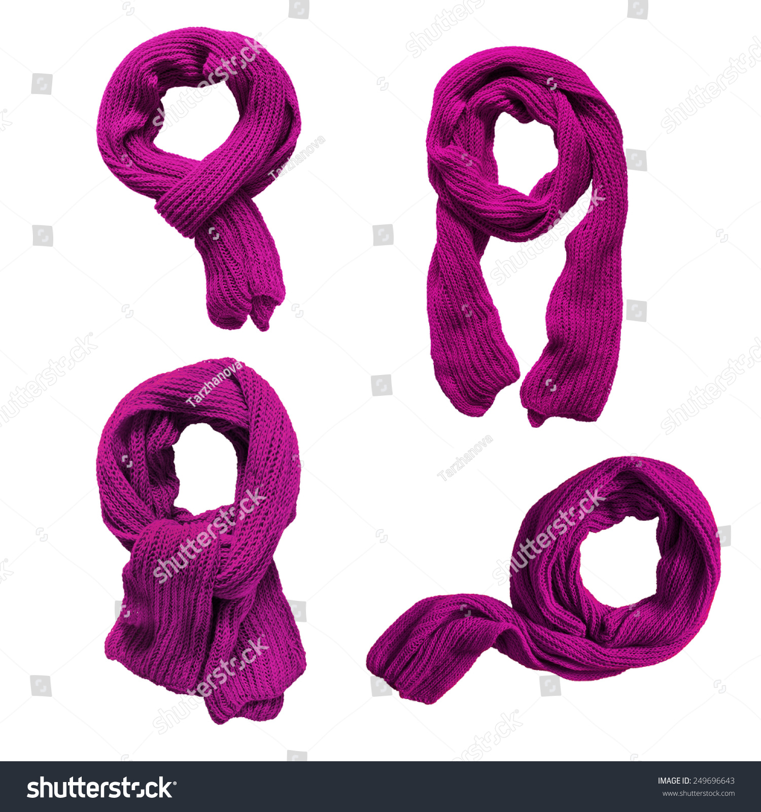 Purple Wool Scarf