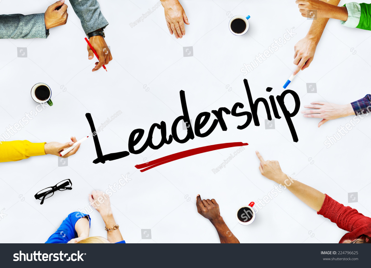 Group Multiethnic People Discussing About Leadership Stock Photo ...