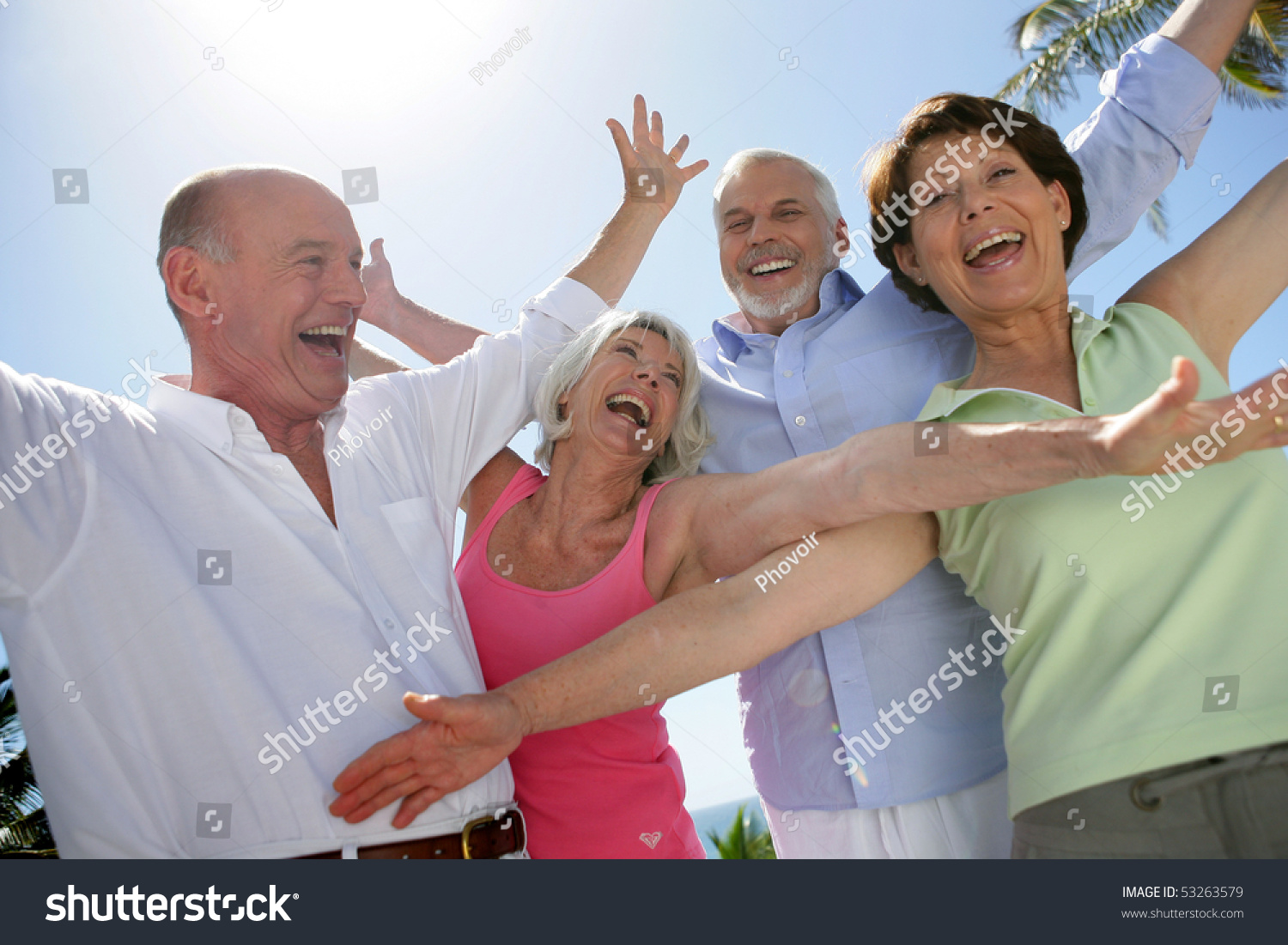 Group Smiling Senior Men Women Stock Photo 53263579 - Shutterstock