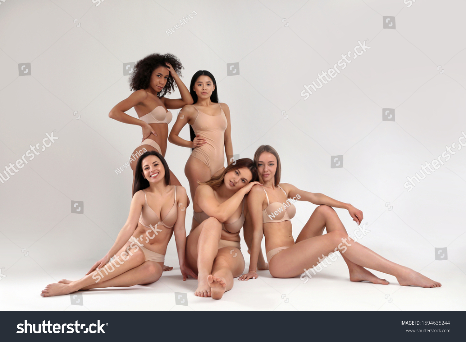 Women body types naked